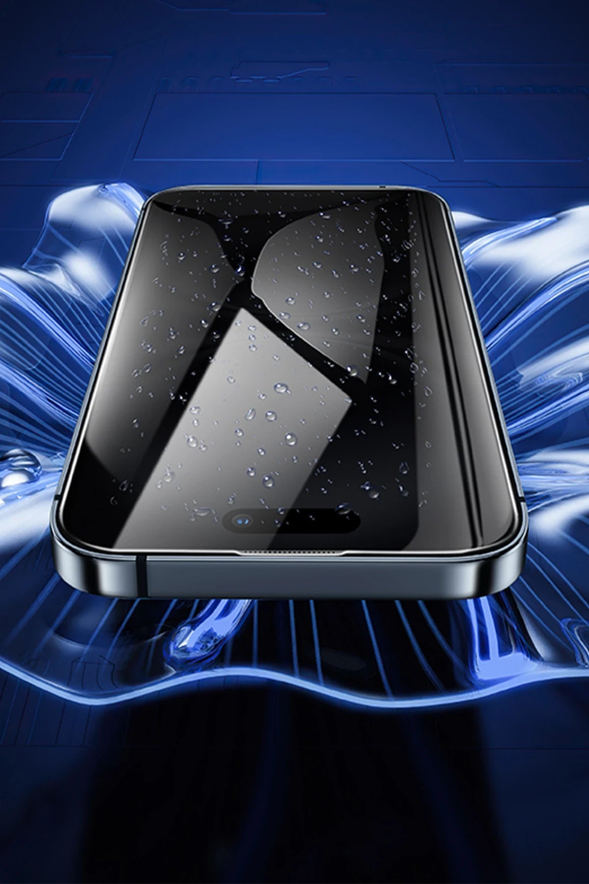 Hoco. Apple iPhone 15 Pro Max Bear Shield Hayalet Cam Ekran Koruyucu - Siyah