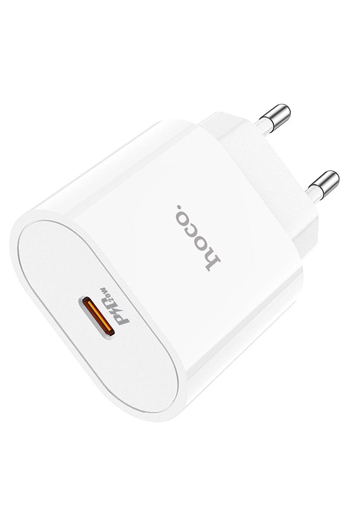 Hoco. C94A Metro 20W Type-C Çıkışlı PD Hızlı Şarj Aleti - Beyaz