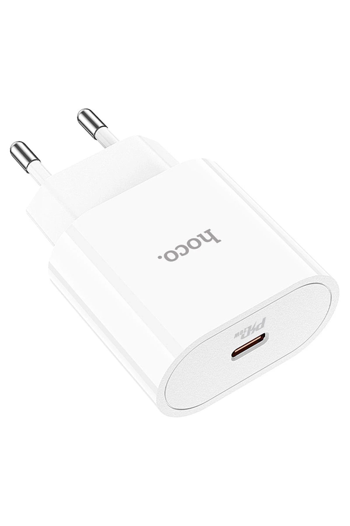 Hoco. C94A Metro 20W Type-C Çıkışlı PD Hızlı Şarj Aleti - Beyaz
