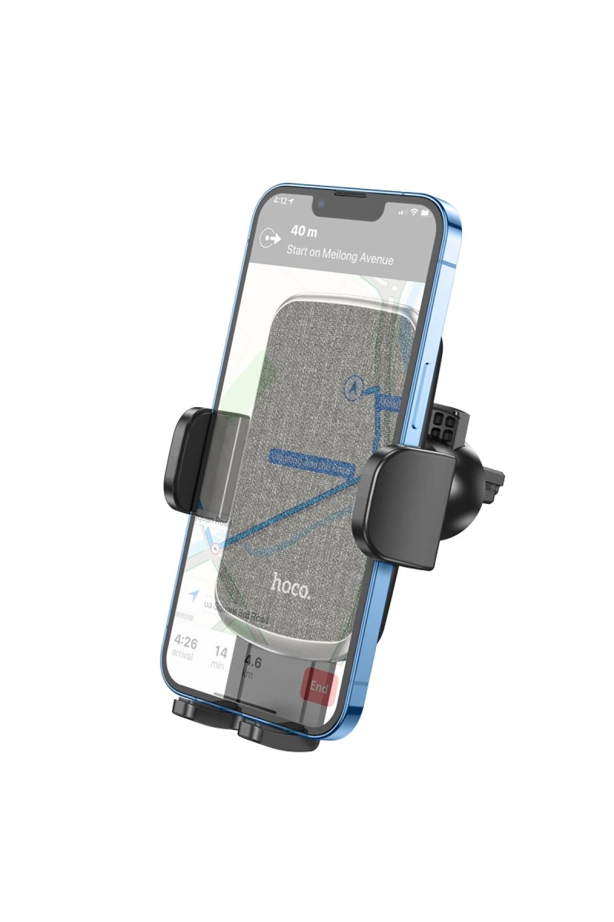 Hoco. CA94 Polaris Izgara Klipsli Ayarlanabilir Araç Tutucu - Siyah