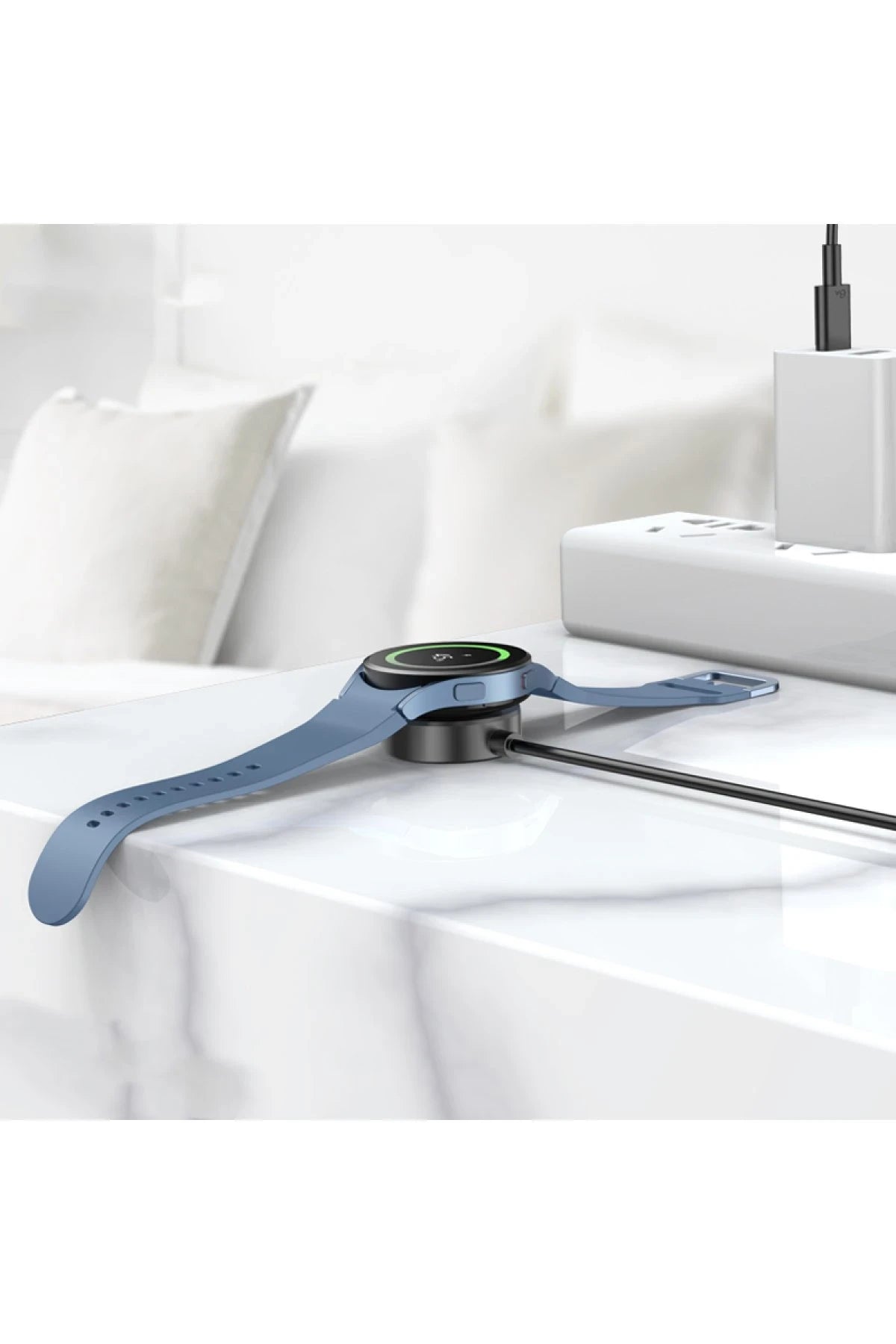 Hoco. CW48 Kablosuz Manyetik Akıllı Saat Şarjı - Siyah