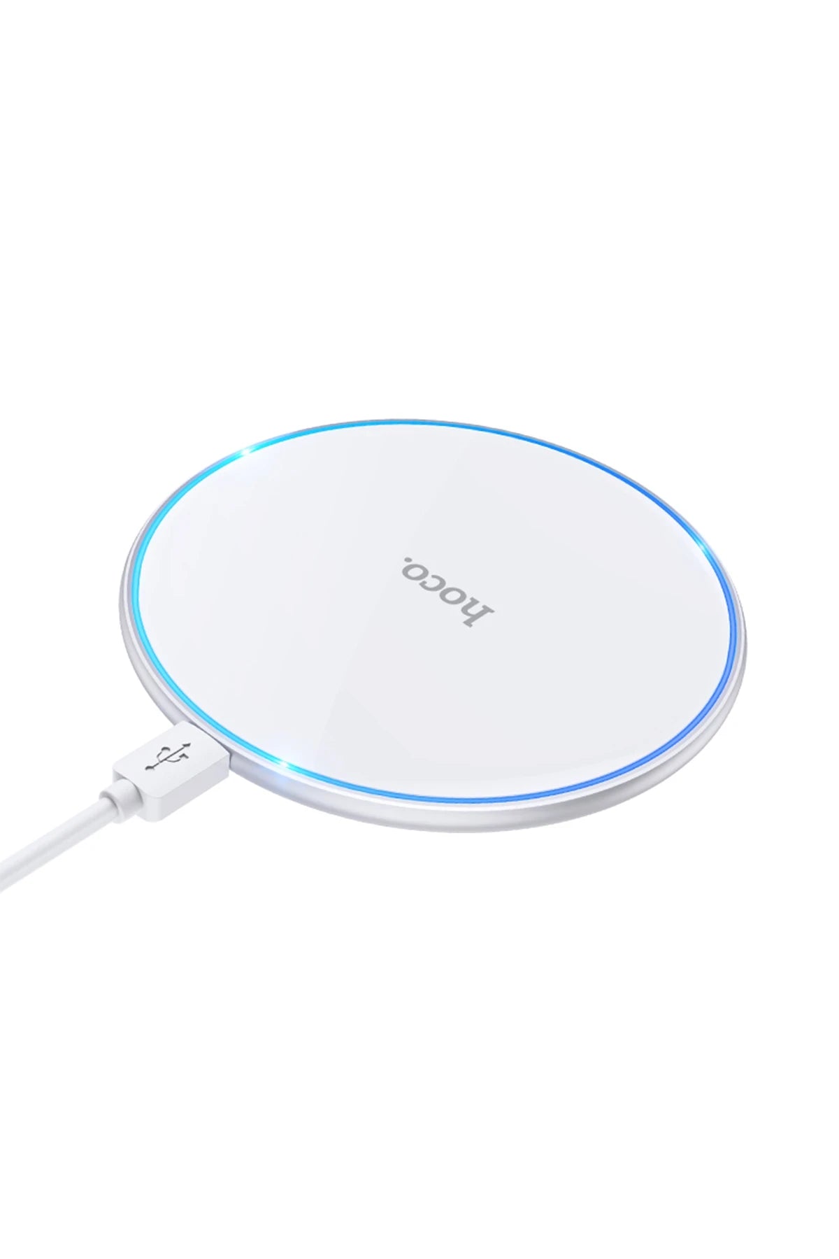 Hoco. CW6 Pro Easy 15W 1M Kablosuz Magsafe Şarj Cihazı - Beyaz