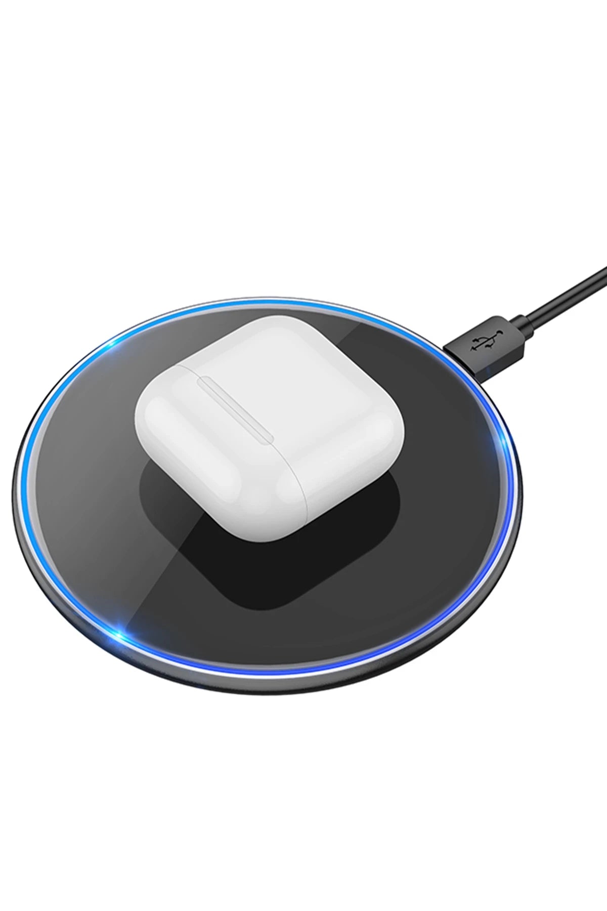 Hoco. CW6 Pro Easy 15W 1M Kablosuz Magsafe Şarj Cihazı - Beyaz