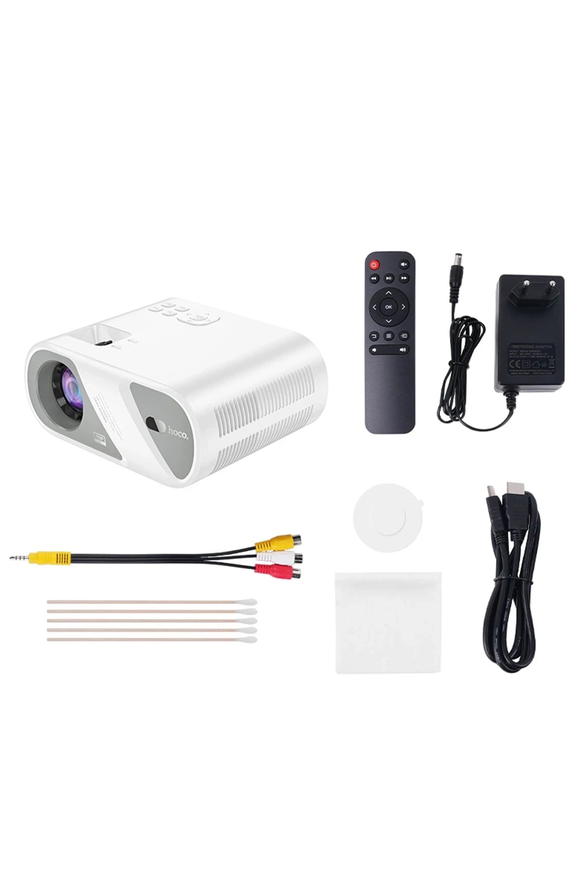 Hoco. DT1 BT 5.0 720P Kablosuz Projeksiyon Cihazı - Beyaz