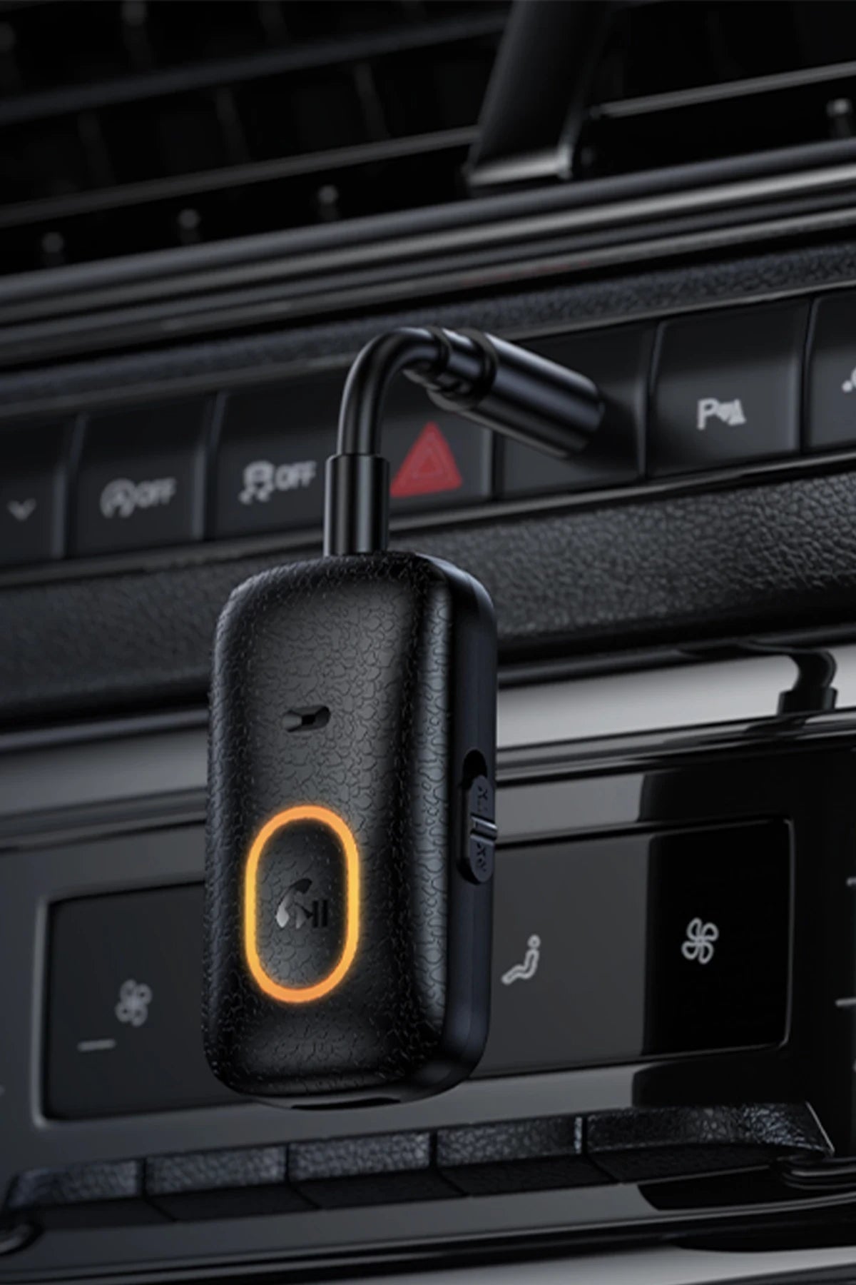 Hoco. E151 Graceful Bluetooth 5.4 AUX Alıcı Verici Özellikli Kablosuz Dönüştürücü - Siyah