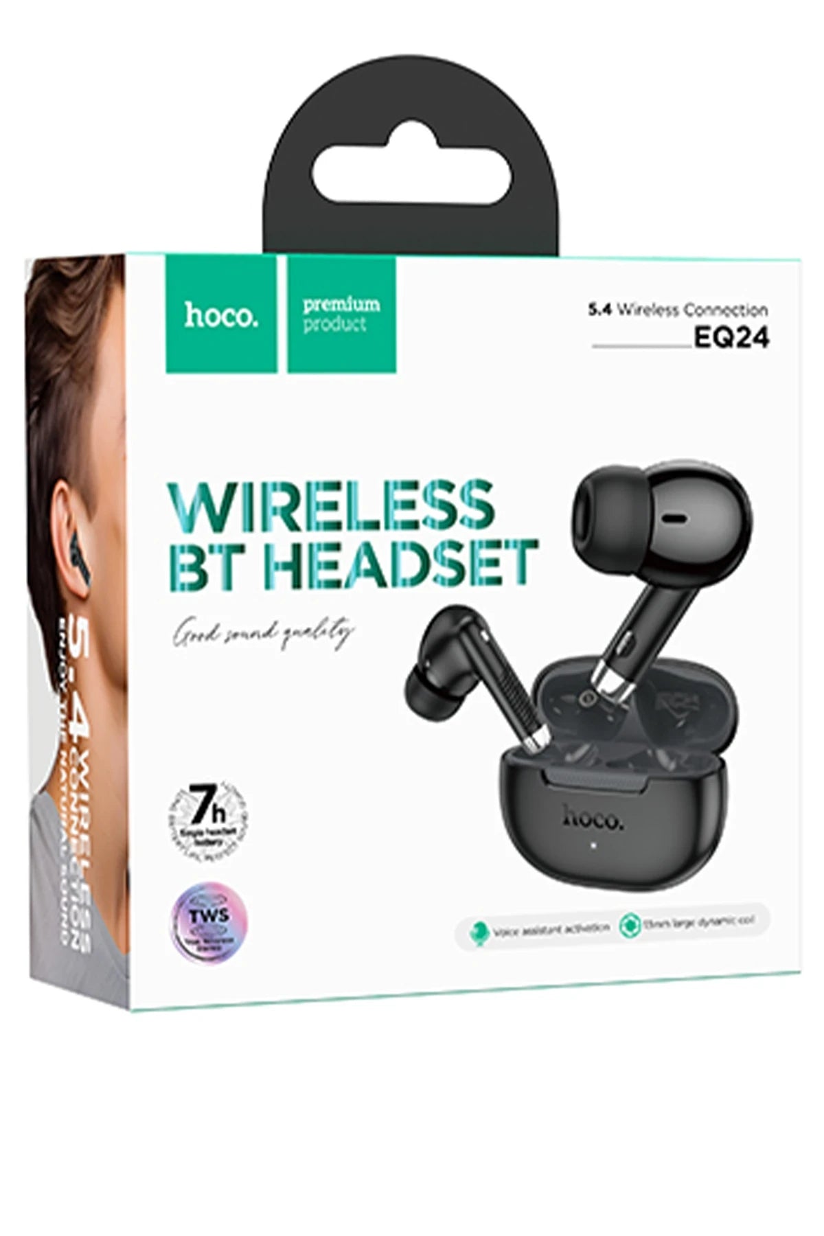 Hoco. EQ24 Estrella Aktif Gürültü Engelleyici Özellikli Bluetooth 5.4 Kablosuz TWS Airpods Kulaklık - Gold