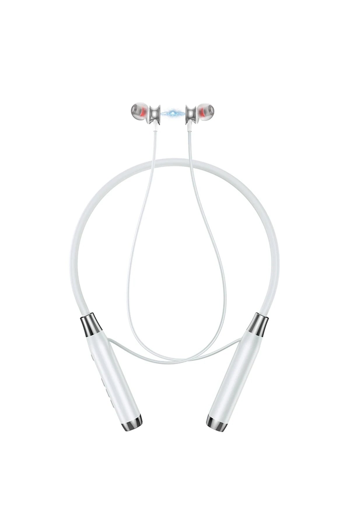 Hoco. ES62 BT 5.3 Gürültü Engelleyici Özellikli Boyun Askılı Bluetooth Kablosuz Kulaklık - Gri