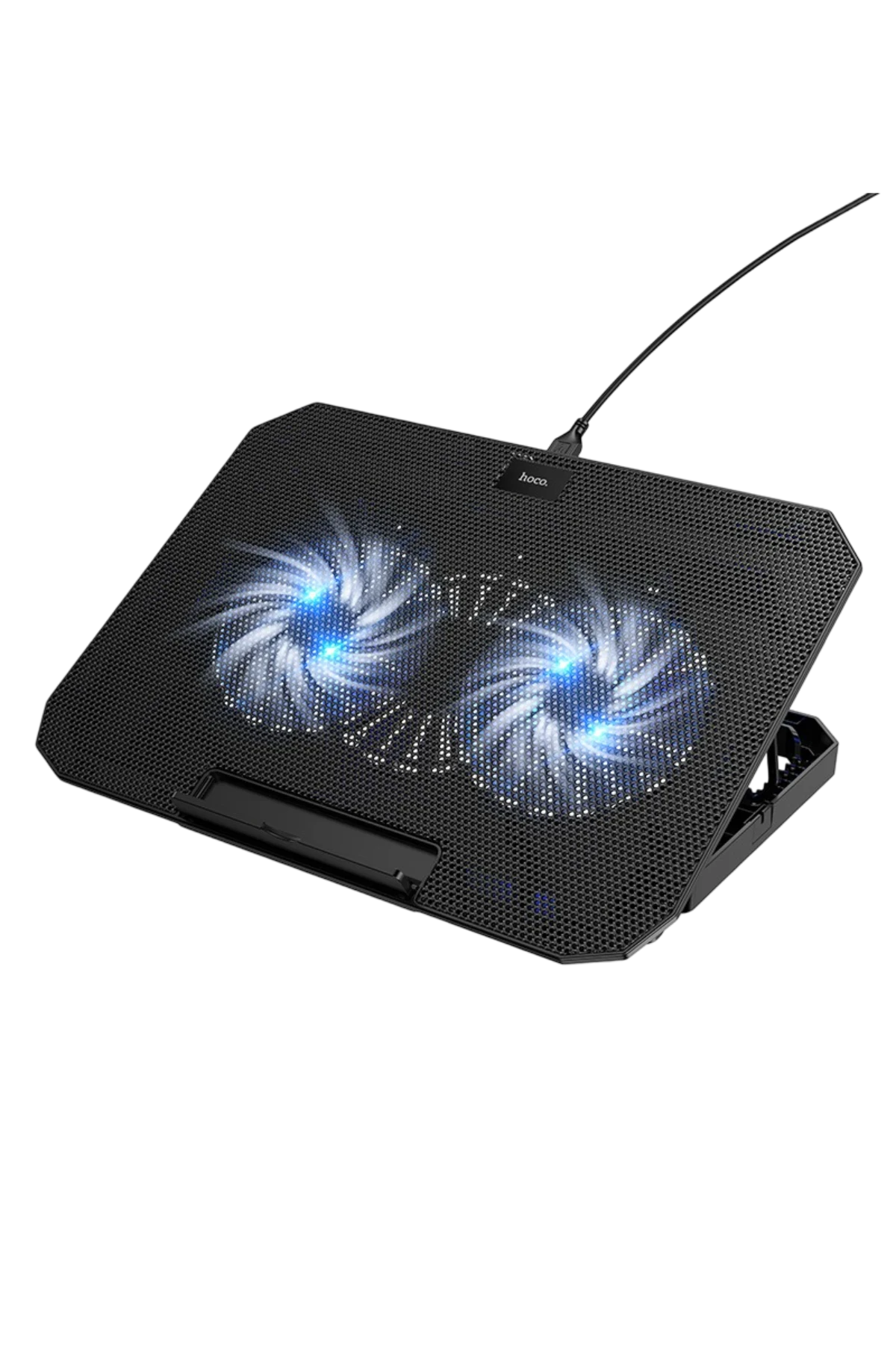 Hoco. GA4 Jade Çift Fanlı 1300 RPM Laptop Soğutucu Stant - Siyah