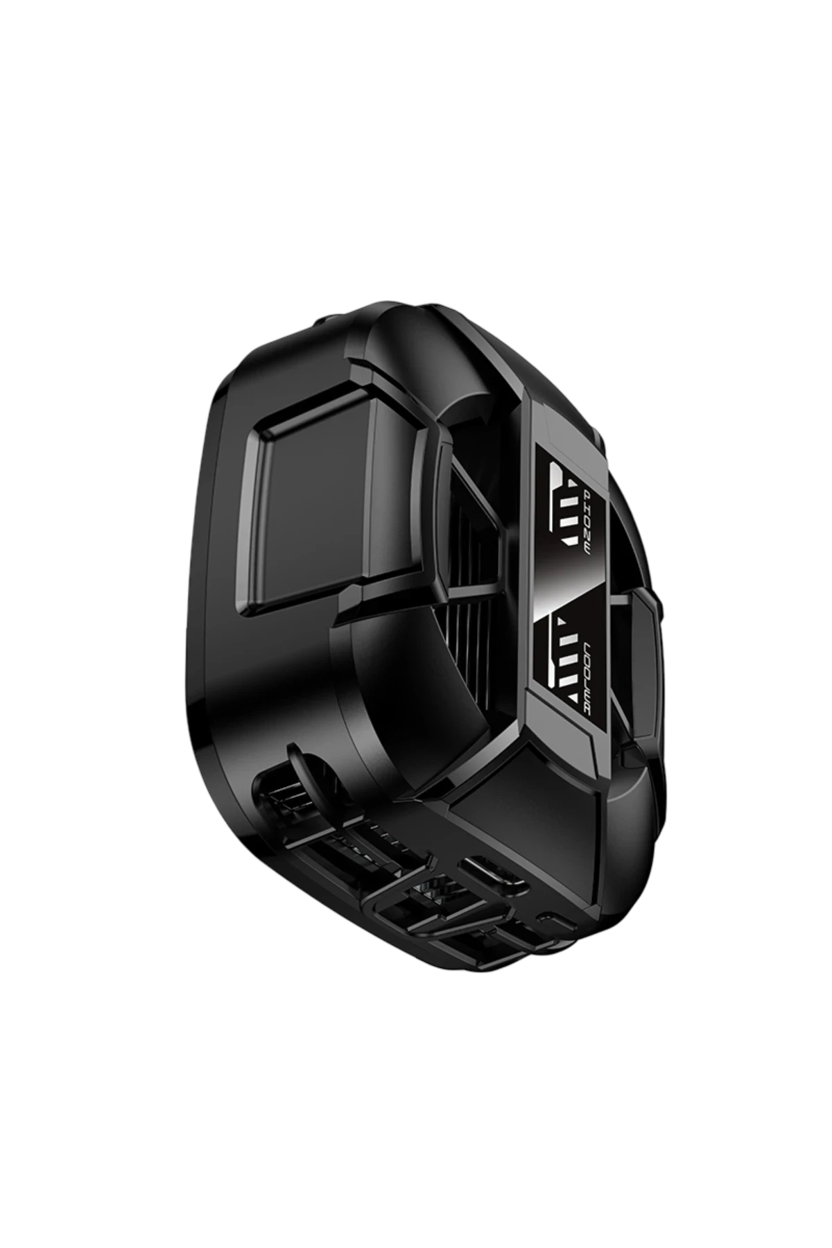 Hoco. GA5 Triumph Dijital Göstergeli RGB Işıklı Manyetik Radyatör Telefon Soğutucu Fan - Siyah