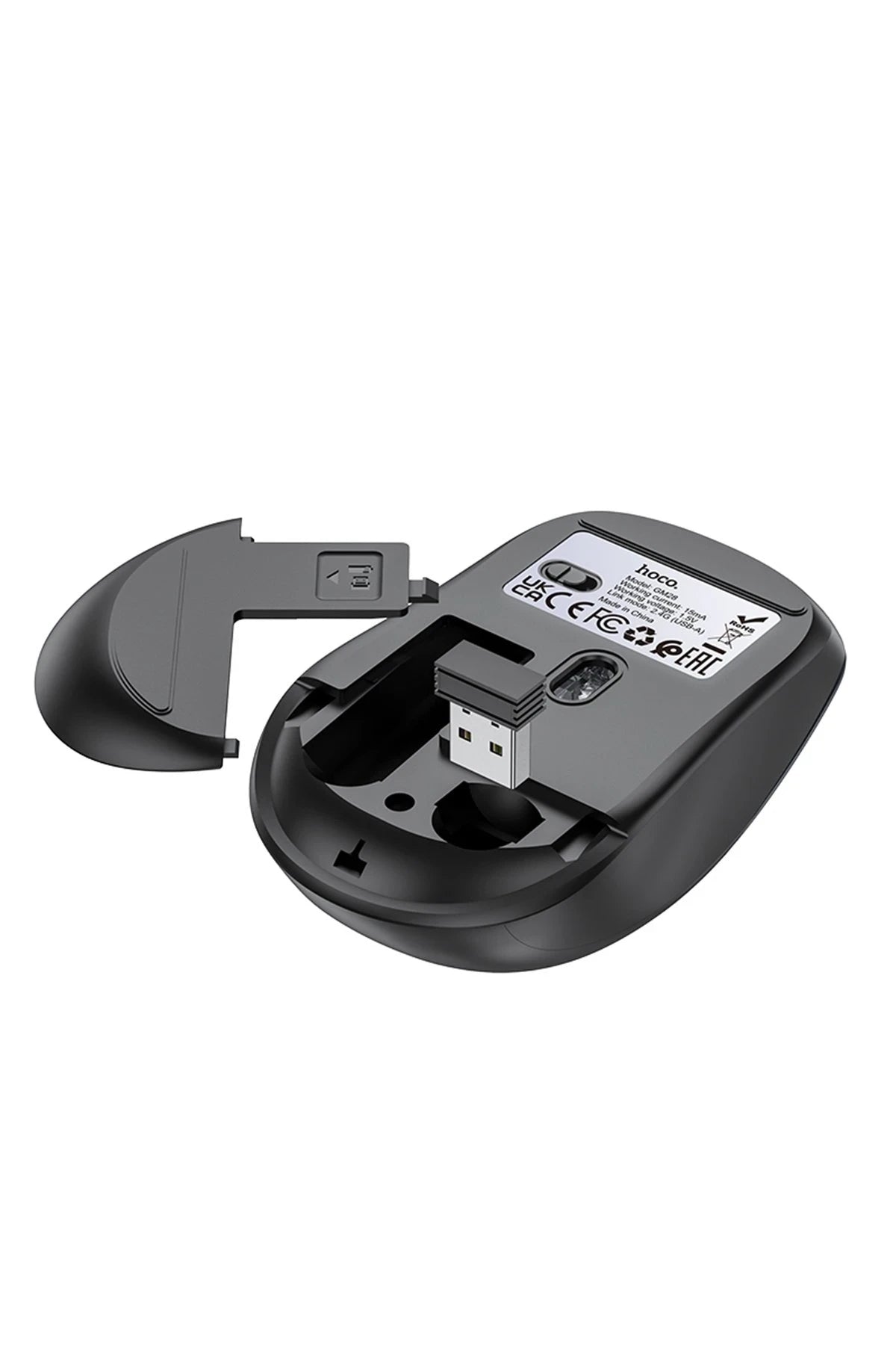 Hoco. GM28 2.4G Business Kablosuz Mouse - Siyah-Gri