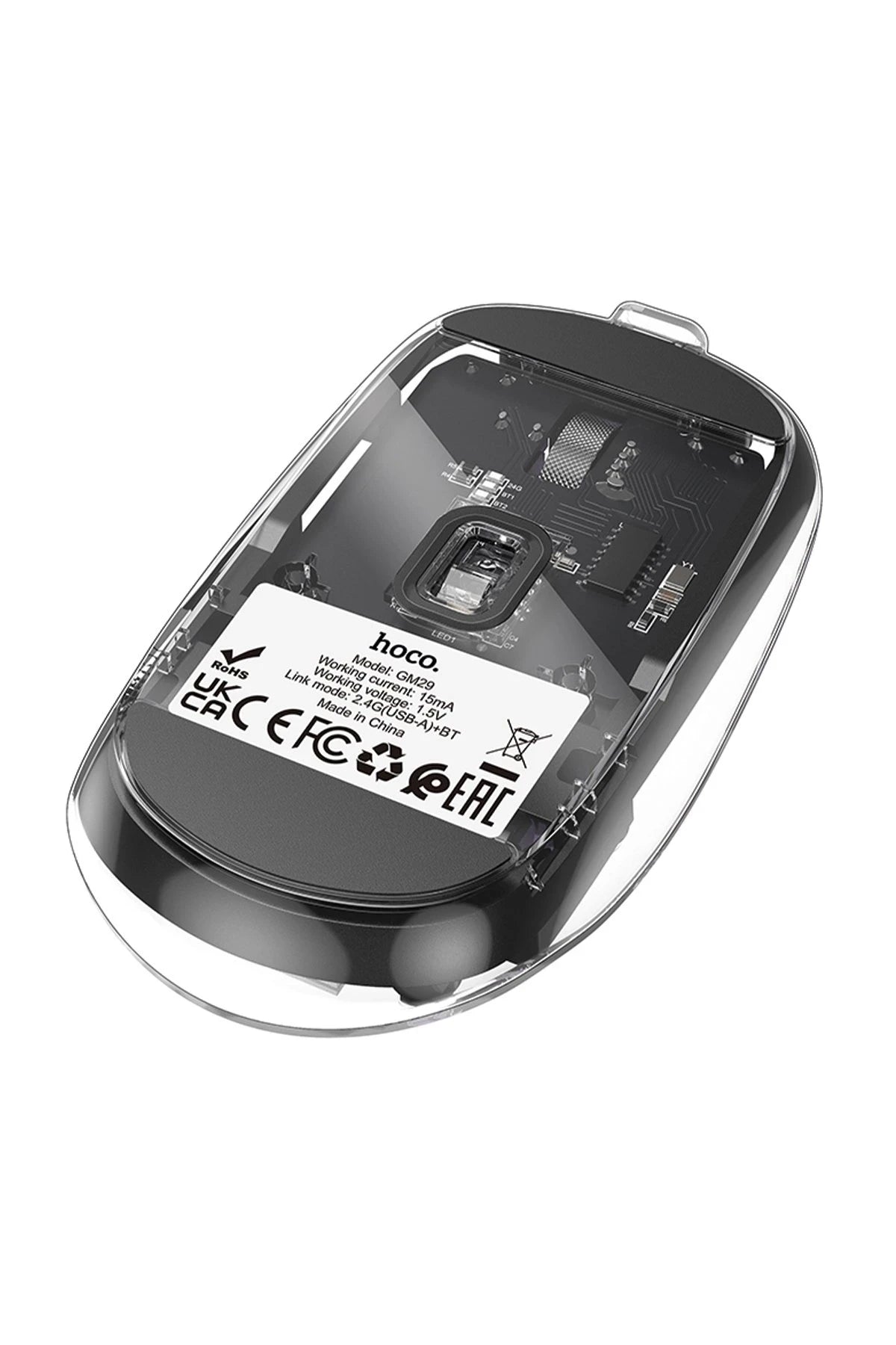 Hoco. GM29 2.4G Mysterious Business Çift Modlu Sessiz Kablosuz Mouse - Mor