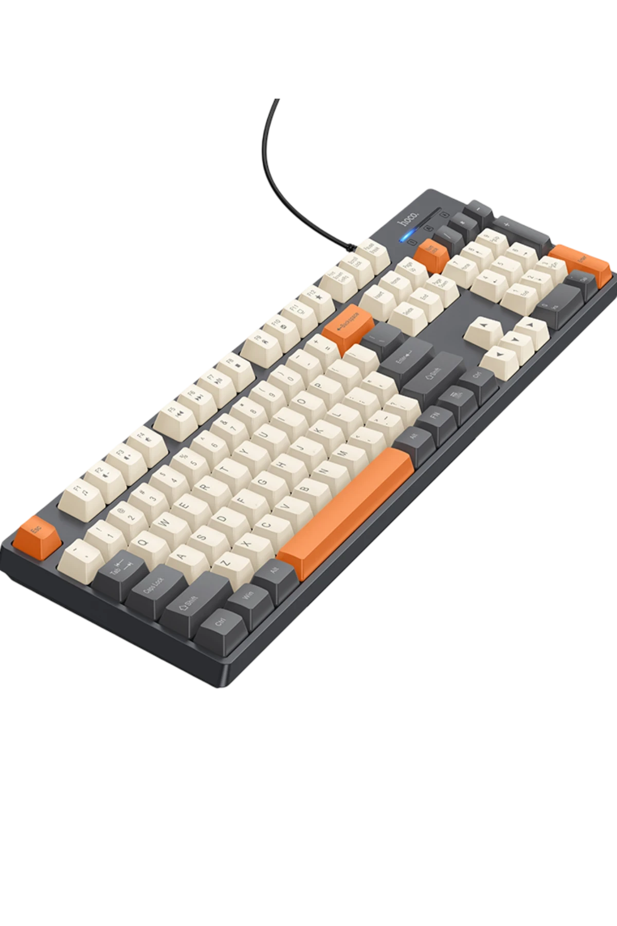 Hoco. GM61 Murphy 3 Renk Tasarımlı Kablolu Klavye - Gri