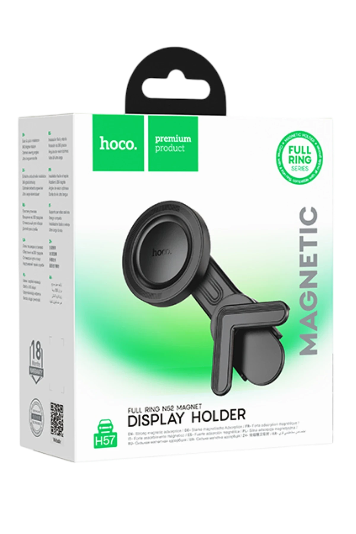 Hoco. H57 Show Araç CarPlay Ekranına Sabitlenen Manyetik Telefon Tutucu - Siyah