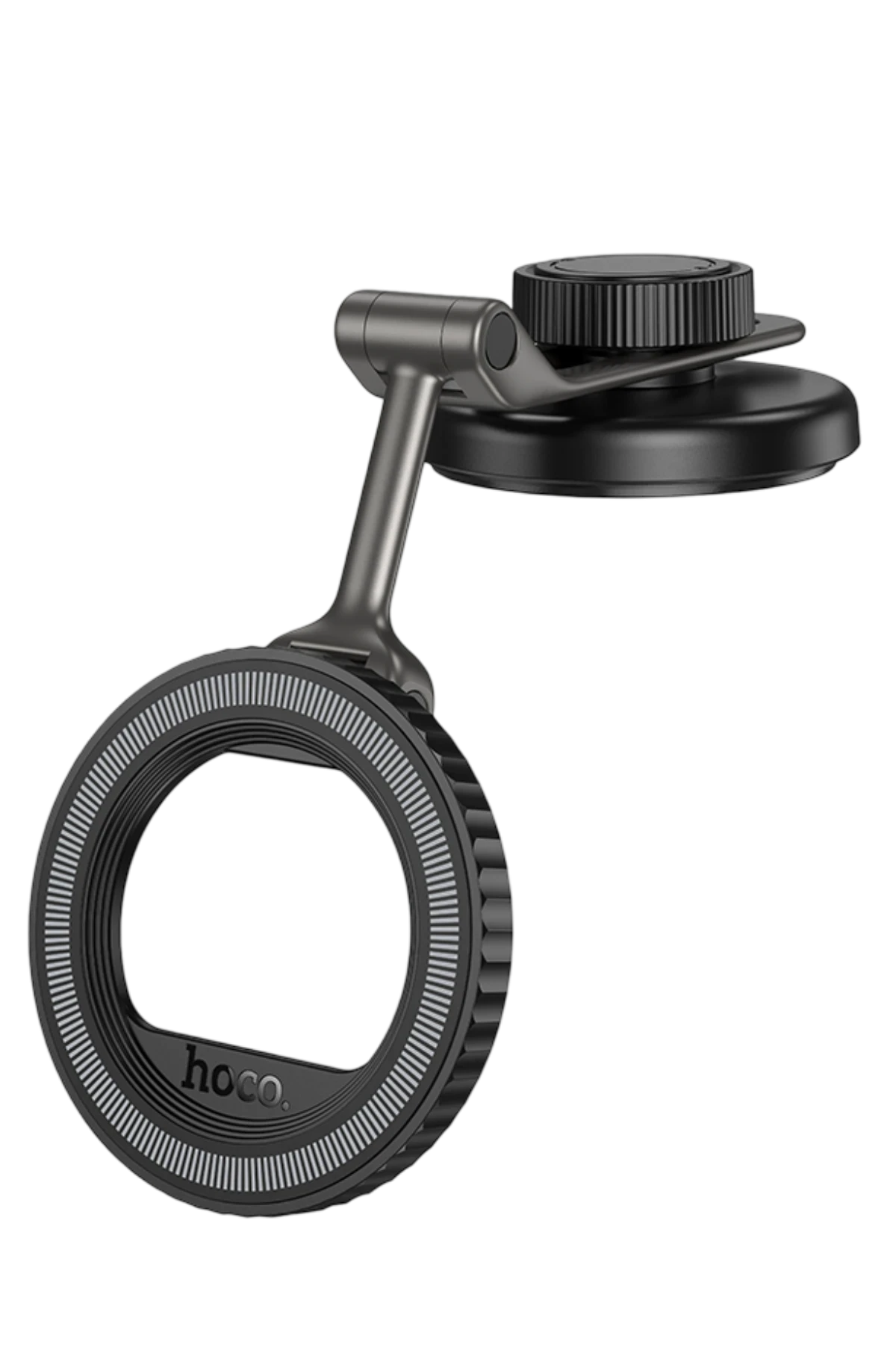 Hoco. H77 Yapışkanlı Katlanabilir 360 Dönebilen Manyetik Magsafe Araç Tutucu - Siyah