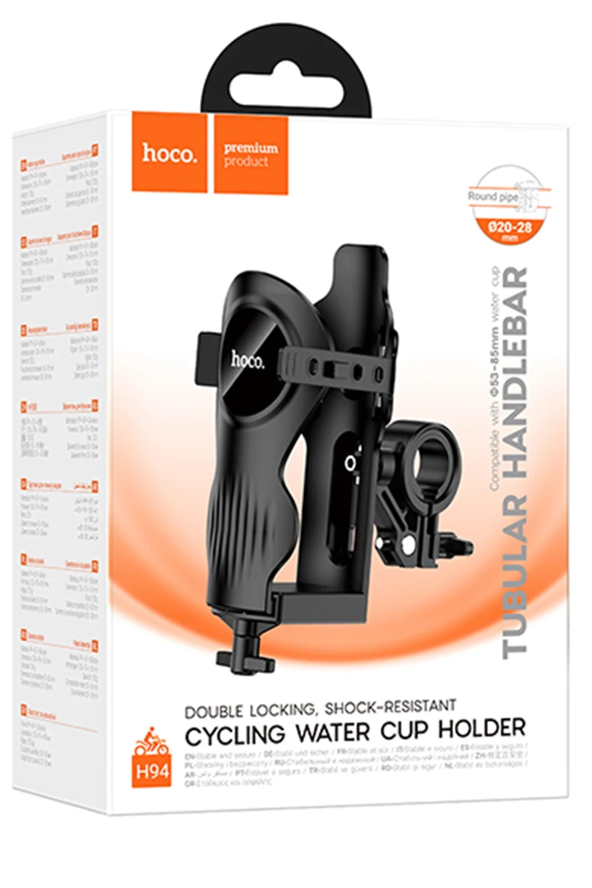 Hoco. H94 Feliz Motosiklet İçin Ayarlanabilir Şişe Tutucu - Siyah