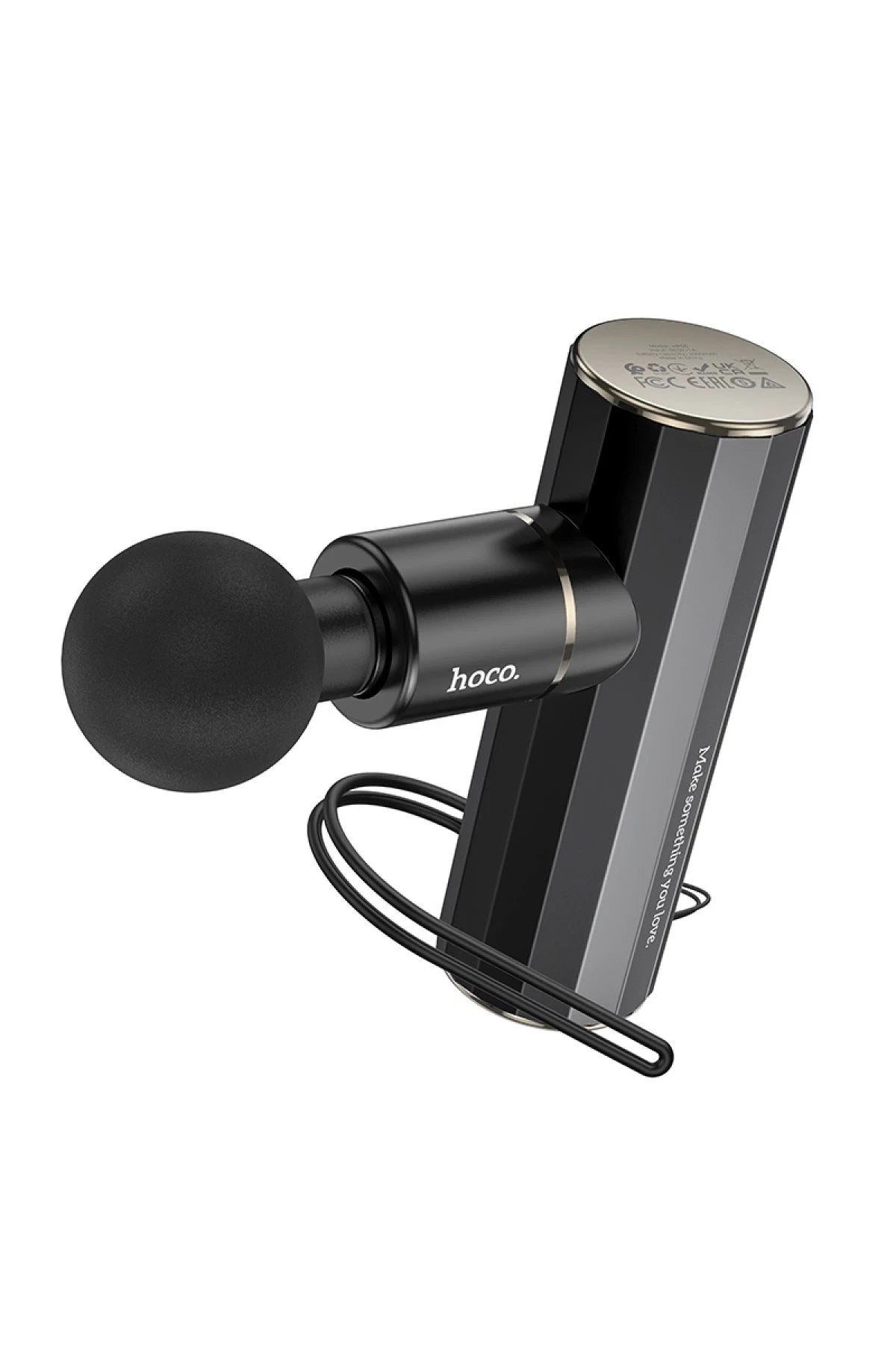 Hoco. HP50 Sessiz Mini Kablosuz Masaj Aleti - Siyah