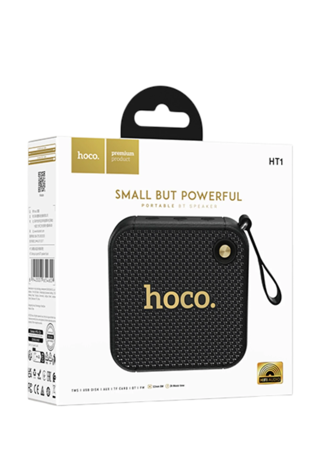 Hoco. HT1 Marquis Sports 8W Bluetooth Kablosuz Hoparlör - Siyah