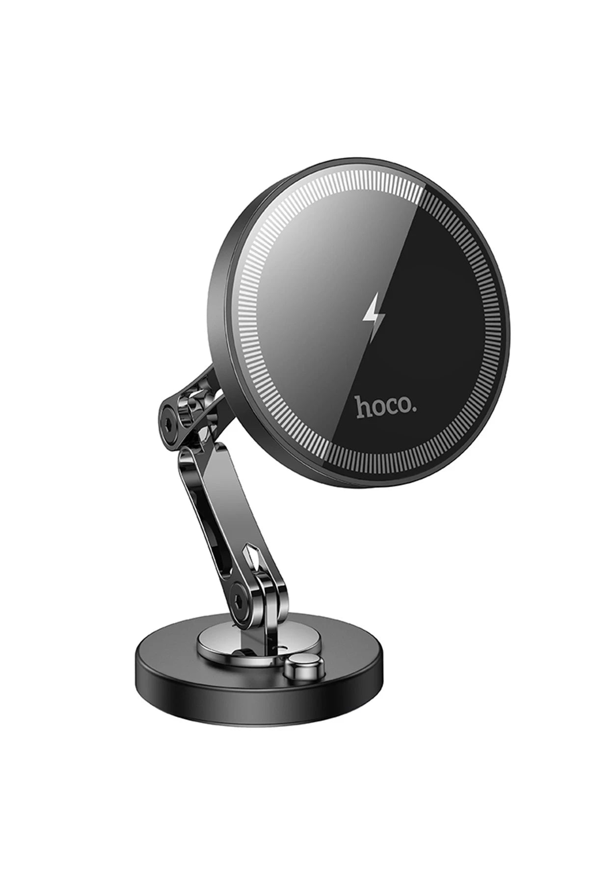 Hoco. HW26 Yapışkanlı Manyetik Hızlı Şarj Magsafe Araç Tutucu - Siyah