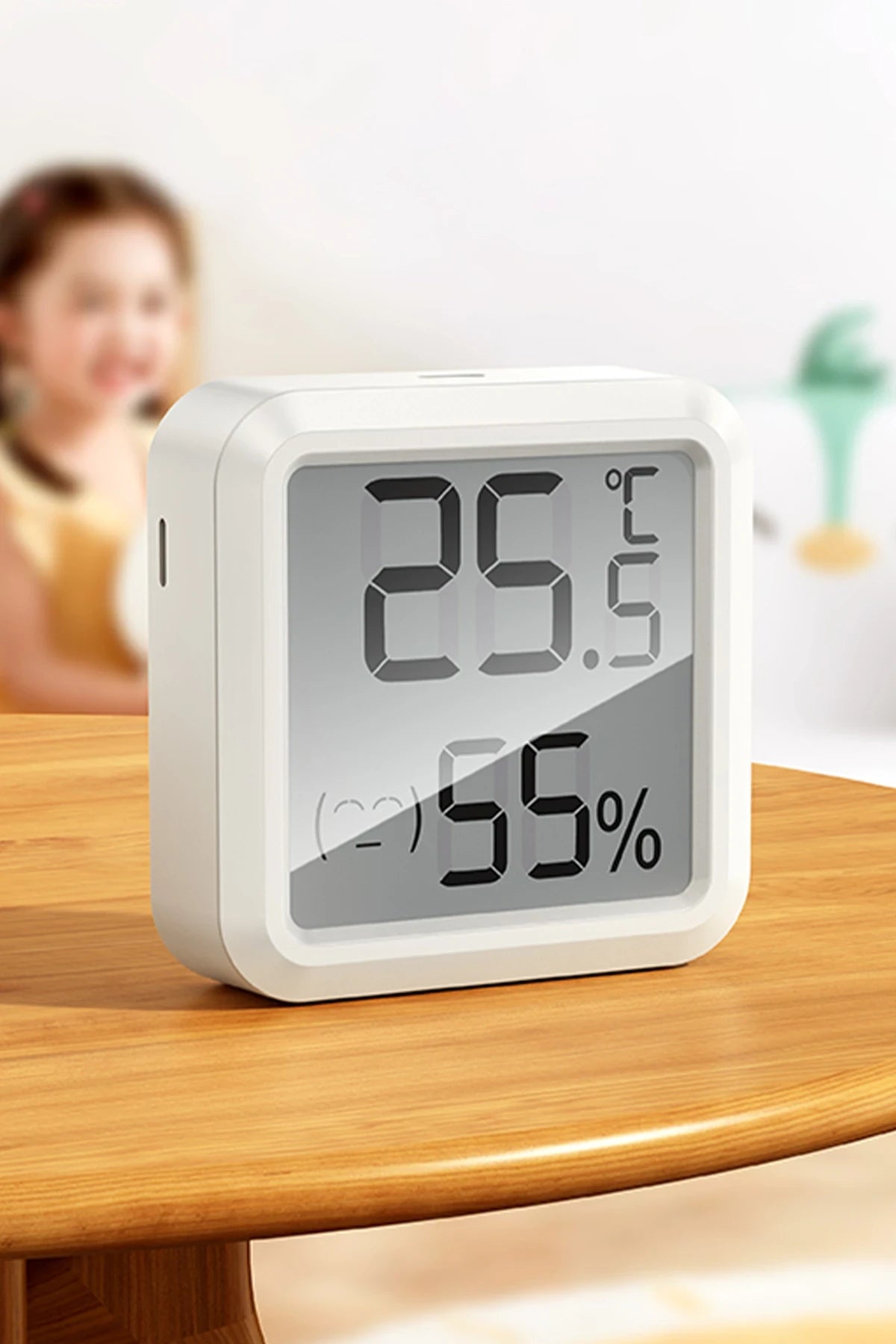 Hoco. HX40 2in1 Dijital Sıcaklık ve Nem Ölçer - Beyaz