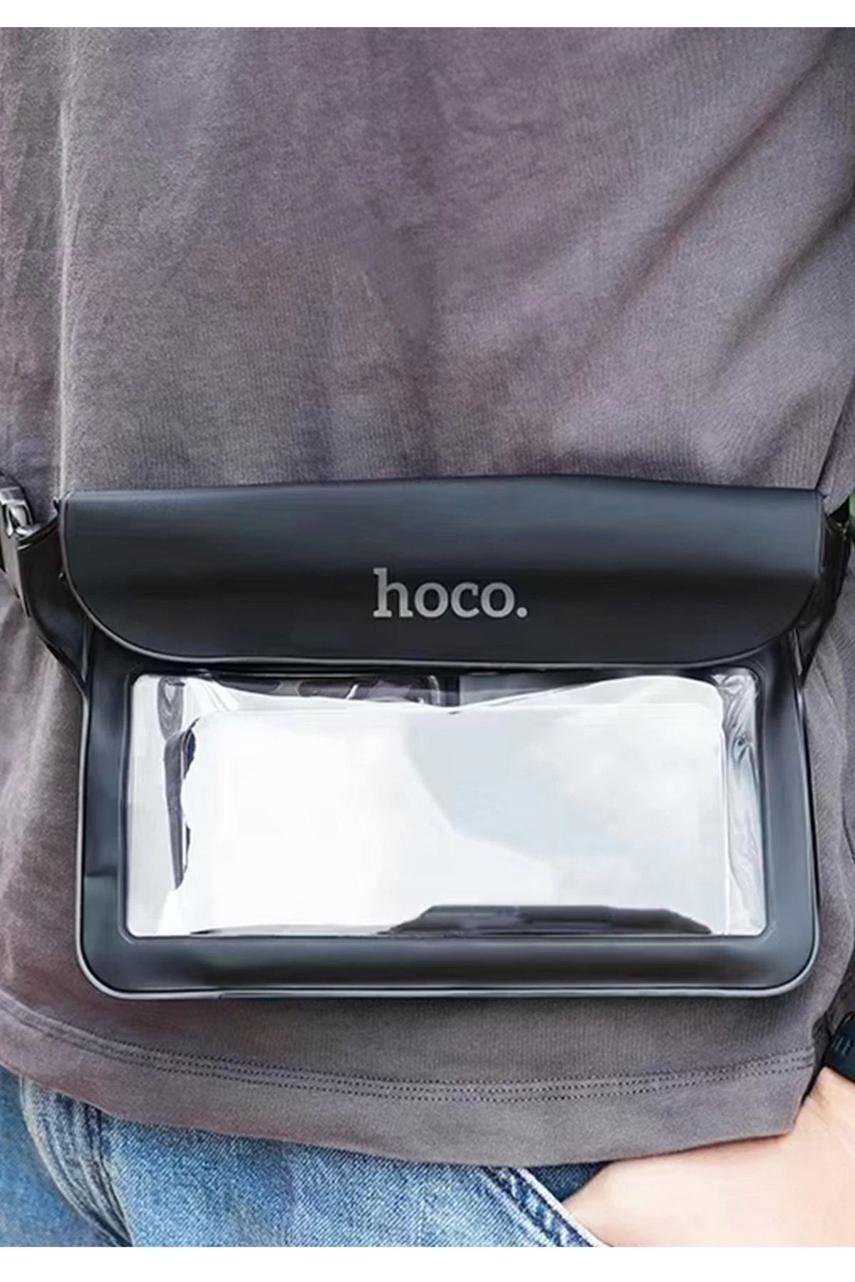 Hoco. HX51 Tribute IPX8 Özellikli Su Geçirmez Kılıf - Siyah