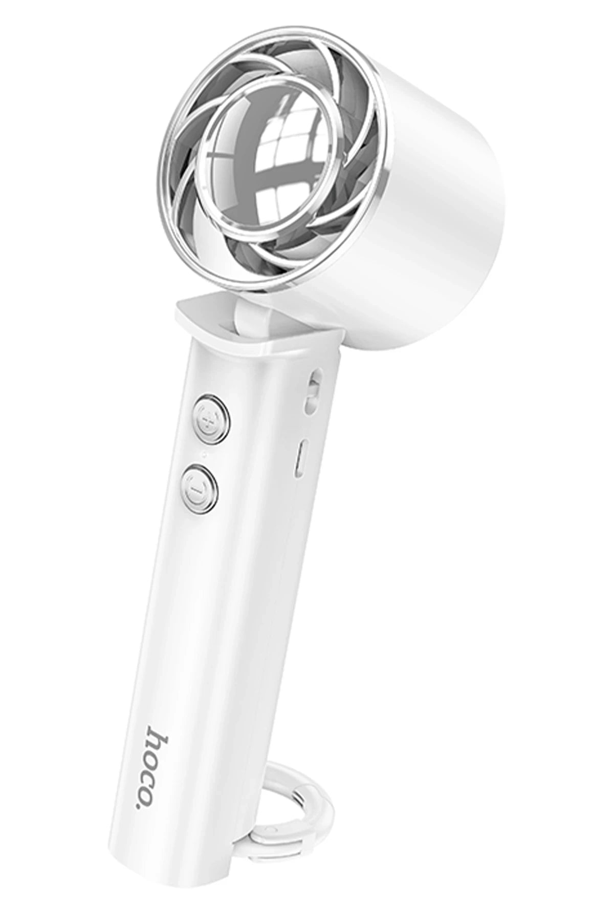 Hoco. HX61 Exquisite El Tipi ve Masaüstü Katlanabilir Soğutucu Fan - Beyaz