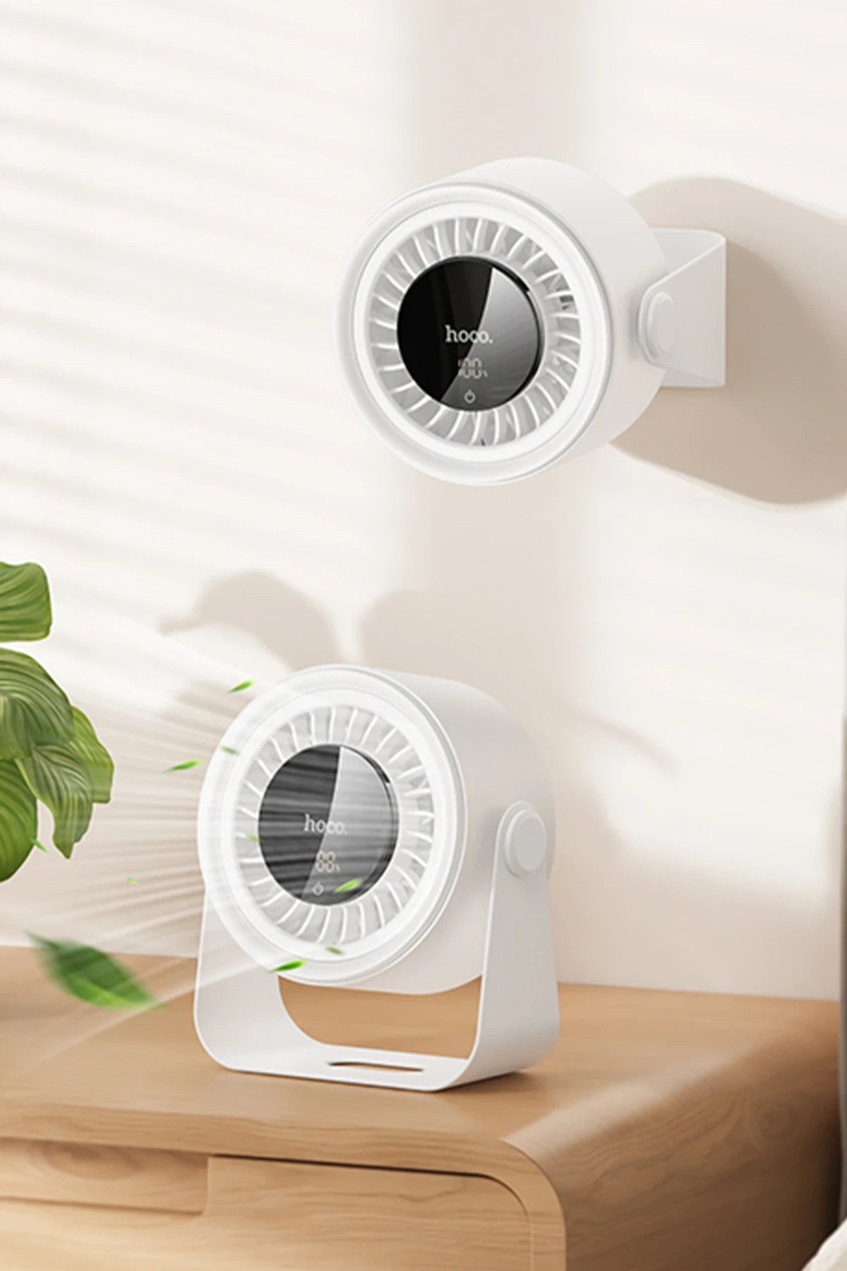 Hoco. HX66 Masaüstü Hava Sirkülasyon Soğutucu Fan - Beyaz