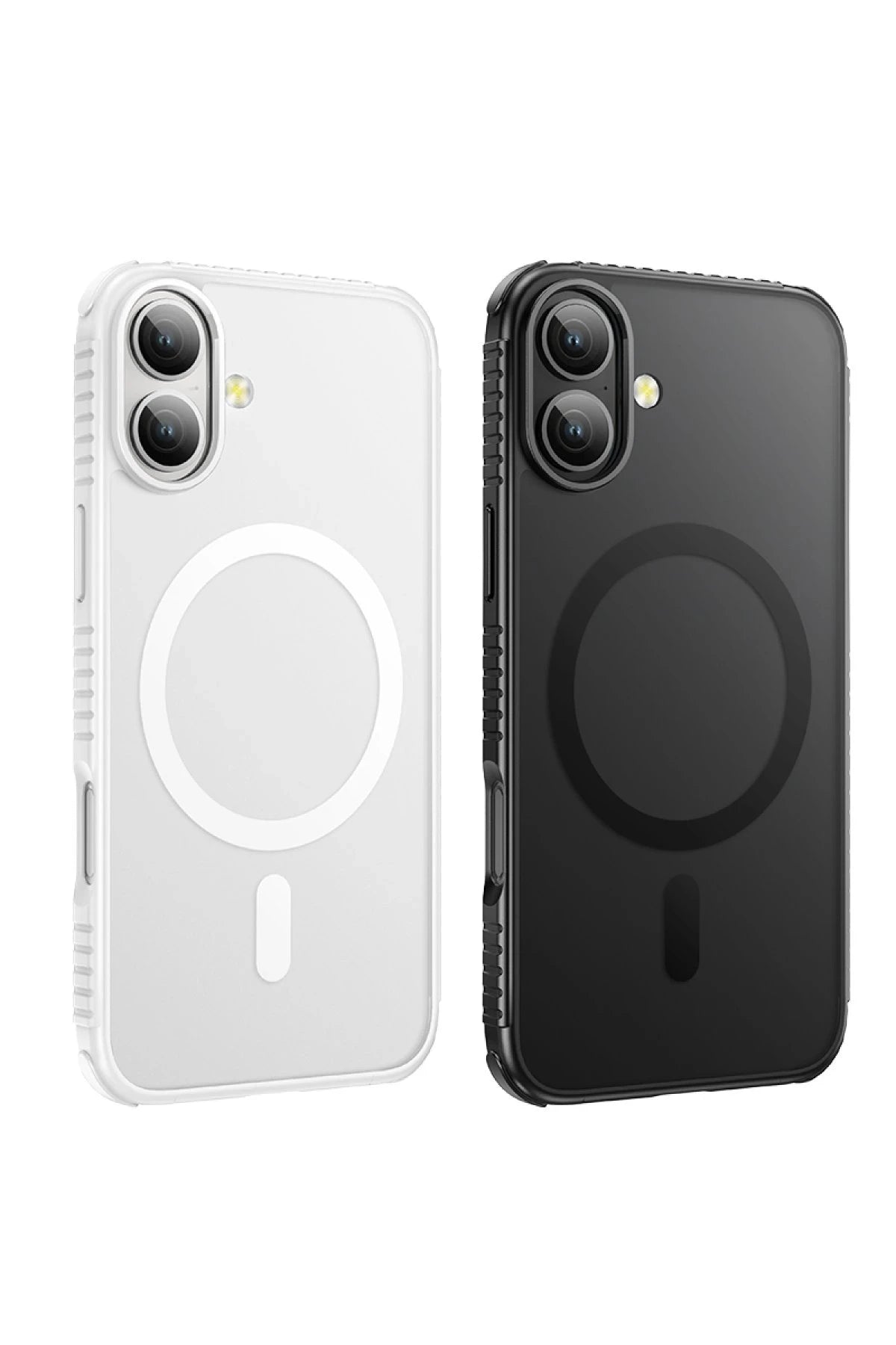 Hoco. iPhone 16 ile Uyumlu Armour Antishock Protective Kablosuz Şarj Özellikli Kapak - Siyah