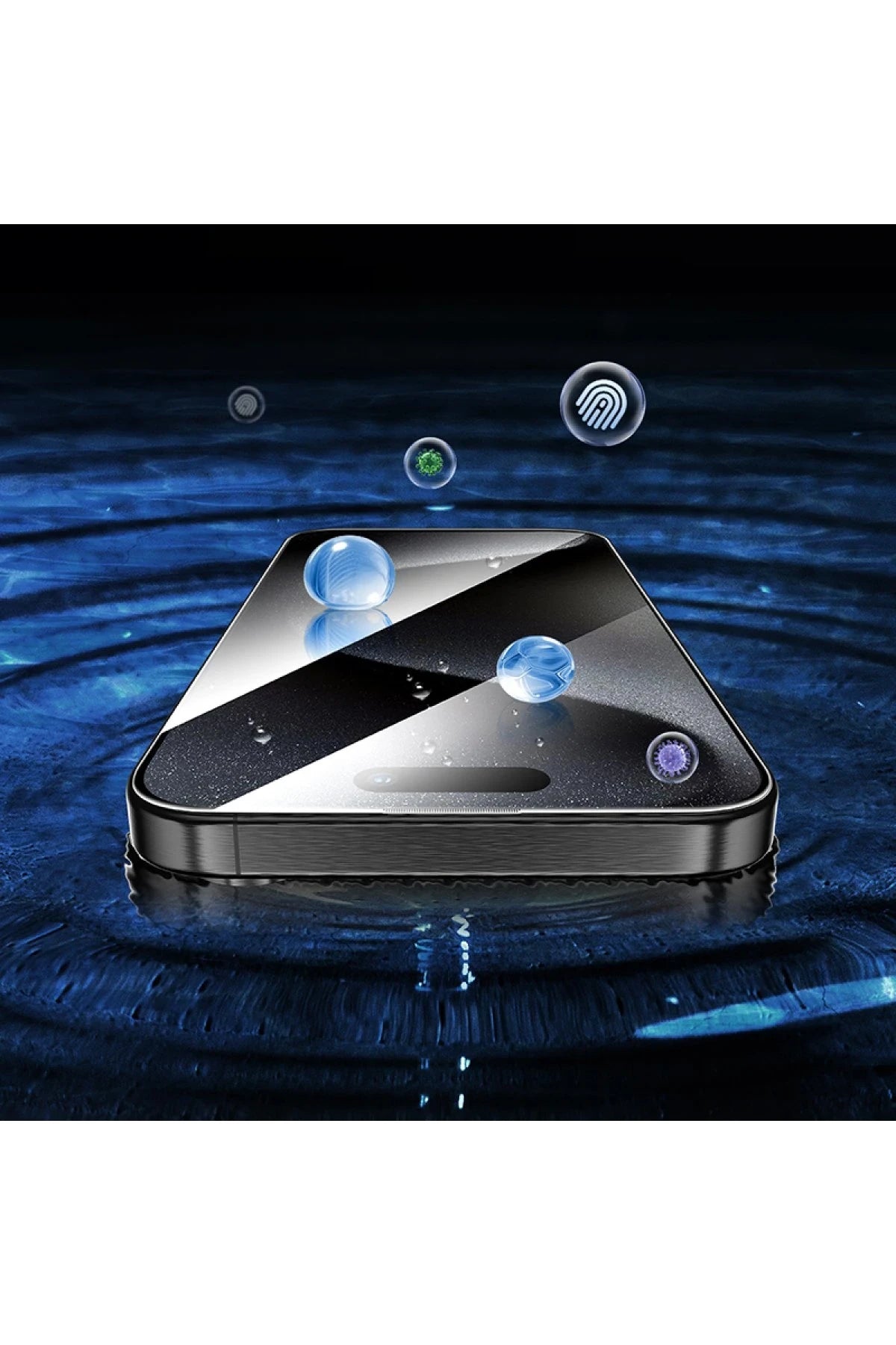 Hoco. iPhone 16 Pro 3D Engraved HD Cam Ekran Koruyucu - Siyah