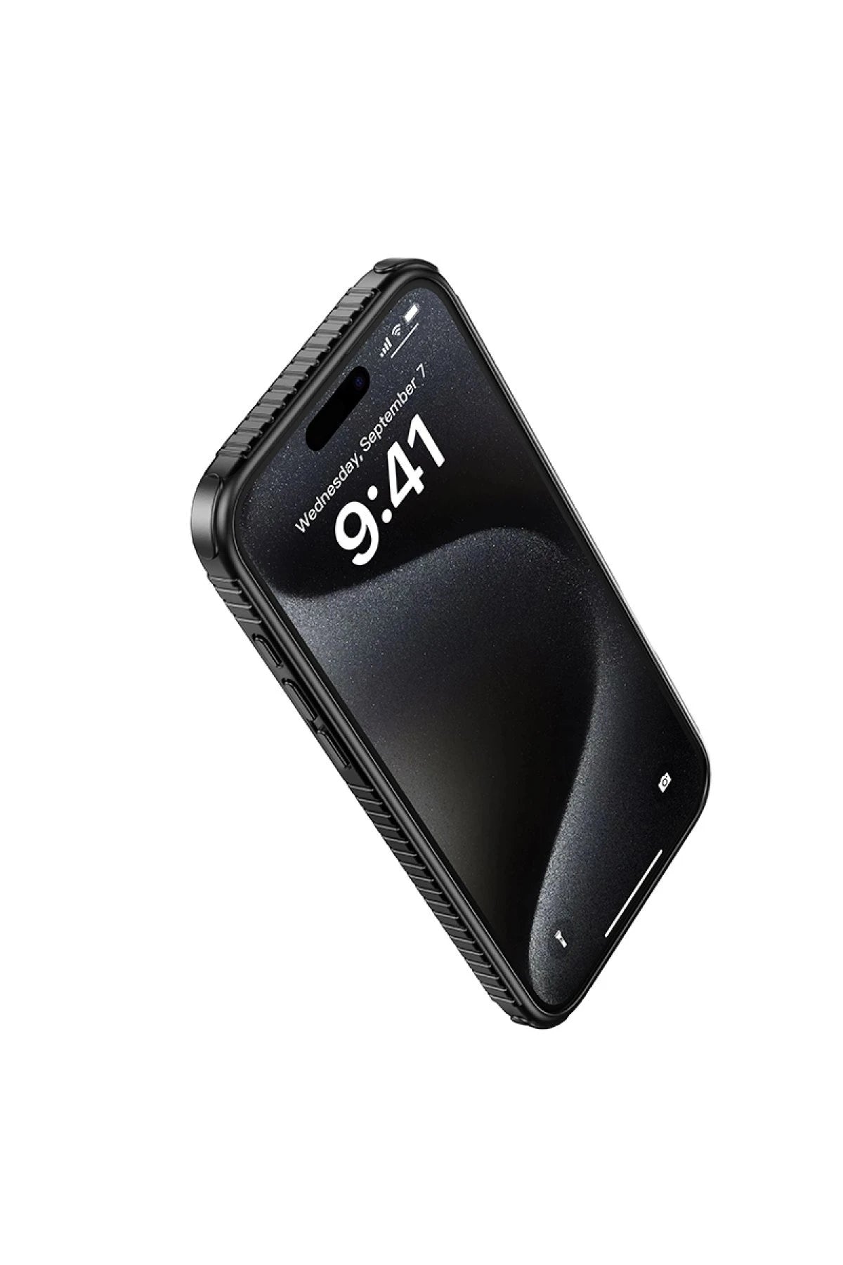 Hoco. iPhone 16 Pro ile Uyumlu Armour Antishock Protective Kablosuz Şarj Özellikli Kapak - Beyaz