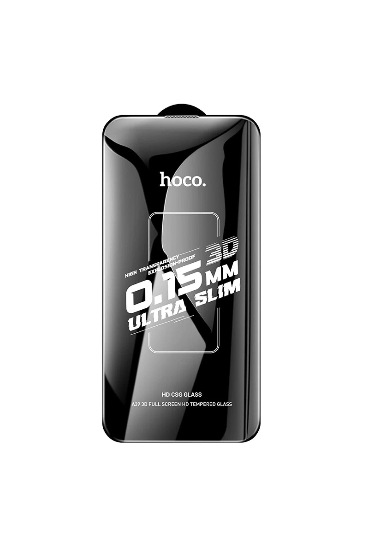 Hoco. iPhone 16 Pro Max 3D Engraved HD Cam Ekran Koruyucu - Siyah