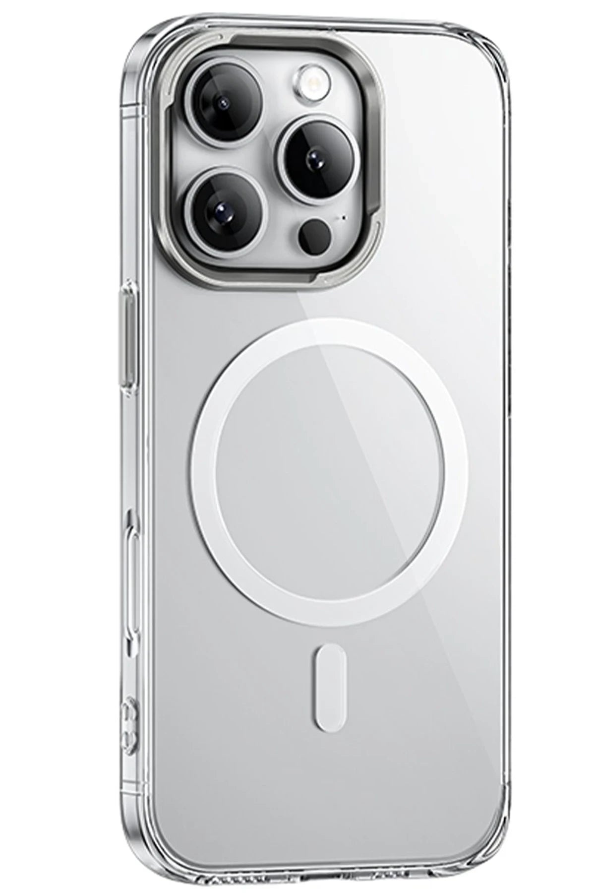 Hoco. iPhone 16 Pro Max ile Uyumlu Vip Kablosuz Şarj Özellikli Kılıf - Şeffaf