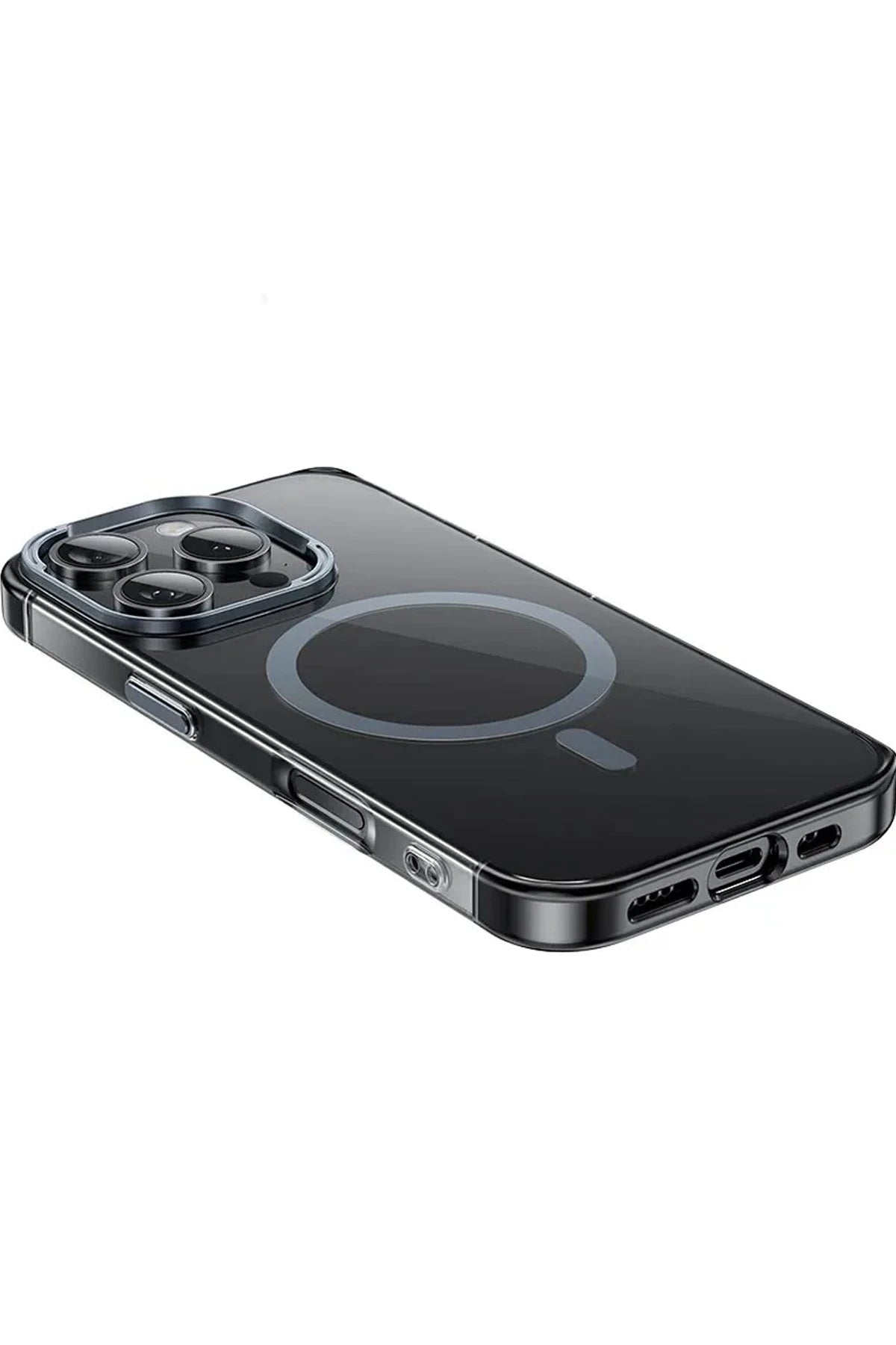 Hoco. iPhone 16 Pro Max ile Uyumlu Vip Kablosuz Şarj Özellikli Kılıf - Siyah