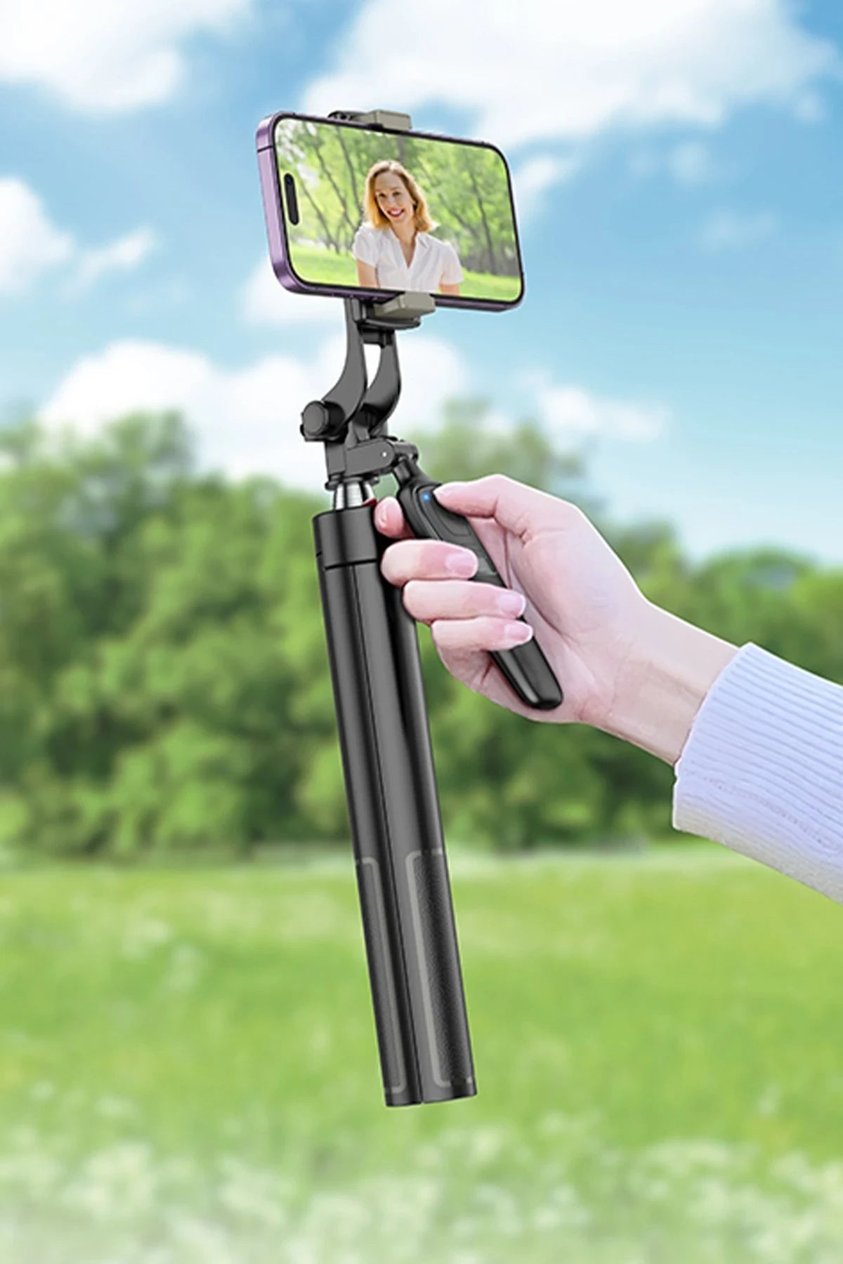 Hoco. K19 1.57M Broadcast Holder Selfie Çubuğu - Siyah