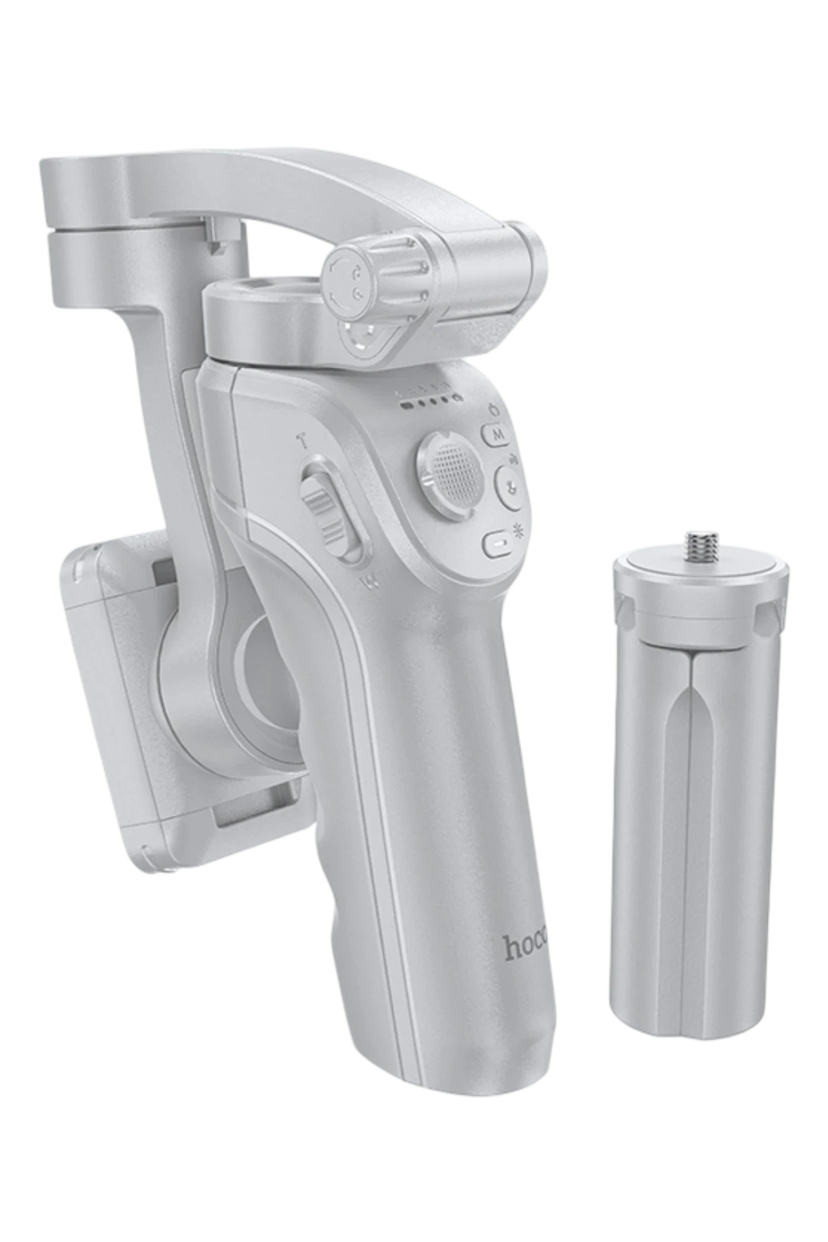 Hoco. K24 360 Derece Otomatik Yüz Takipli Tripodlu Akıllı Selfie Gimbal - Gri