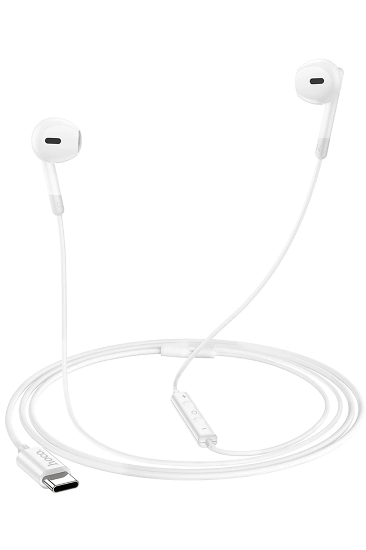 Hoco. M109 Type-C Mikrofonlu Kablolu Kulaklık - Beyaz