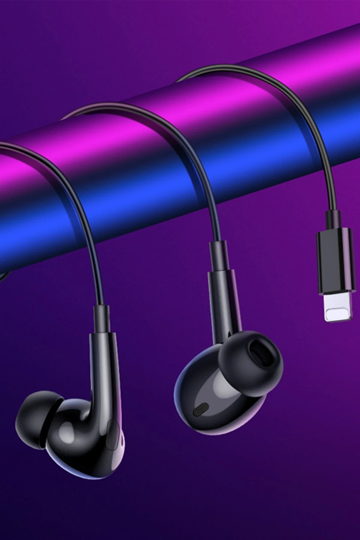 Hoco. M111 Pro Lightning Dijital Mikrofonlu Kablolu Kulaklık - Siyah