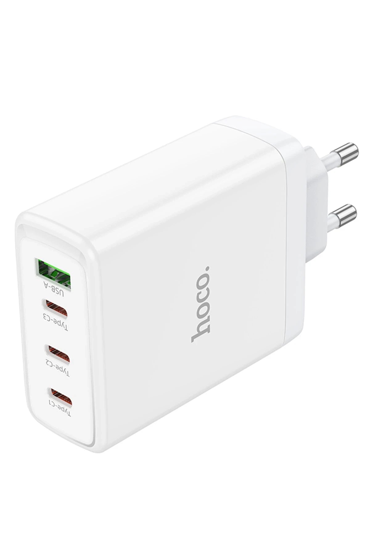 Hoco. N31 Leader PD 100W 3 Adet Type-C 1 Adet USB Şarj Aleti - Beyaz