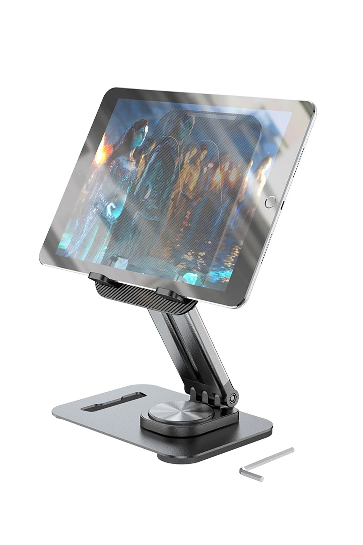 Hoco. PH48 360 Derece Ayarlanabilir Katlanabilir Masaüstü Telefon Tablet Tutucu - Siyah