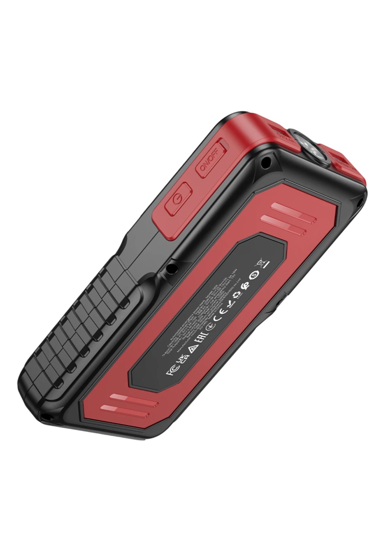 Hoco. QS3 Victory Dijital Göstergeli 10.000 mAh Bataryalı LED Acil Durum Fenerli Araç Akü Takviye Özellikli Powerbank – Siyah