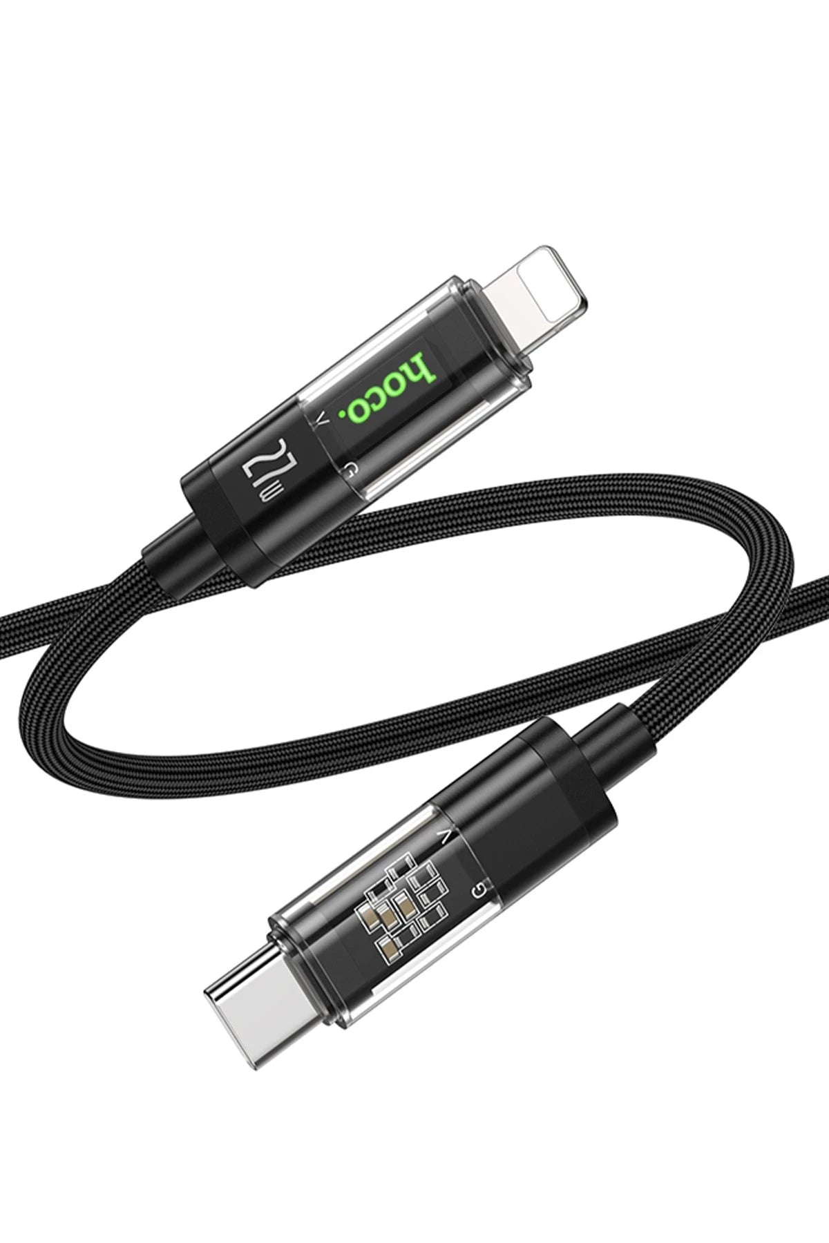Hoco. U116 1.2M PD Type-C to Lightning Şarj Data Kablosu - Siyah