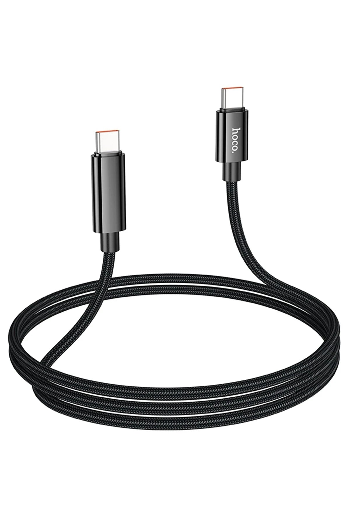 Hoco. U125 1.2M Benefit PD 100W Type-C to Type-C Şarj Data Kablosu - Siyah