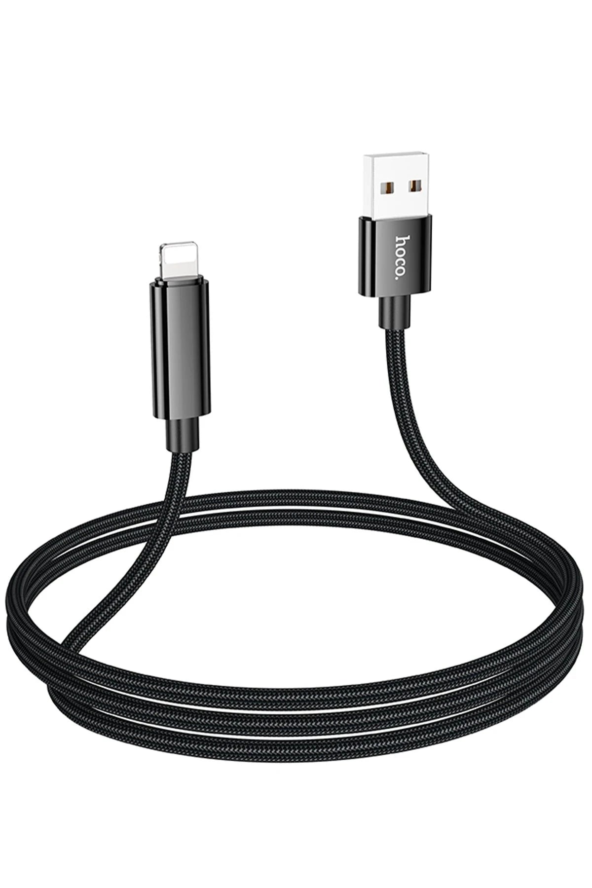 Hoco. U125 1.2M Benefit USB to Lightning Şarj Data Kablosu - Siyah
