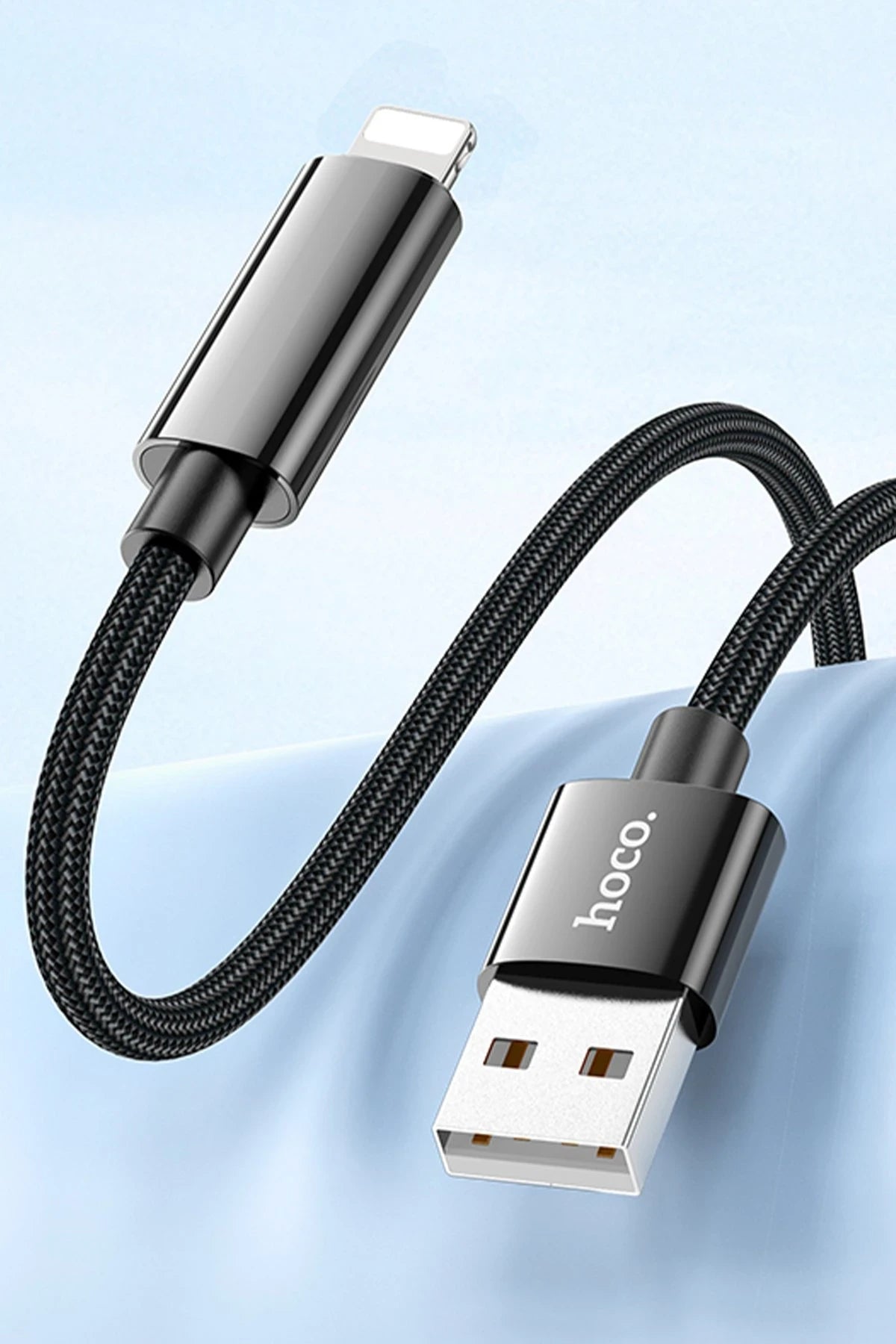 Hoco. U125 1.2M Benefit USB to Lightning Şarj Data Kablosu - Siyah