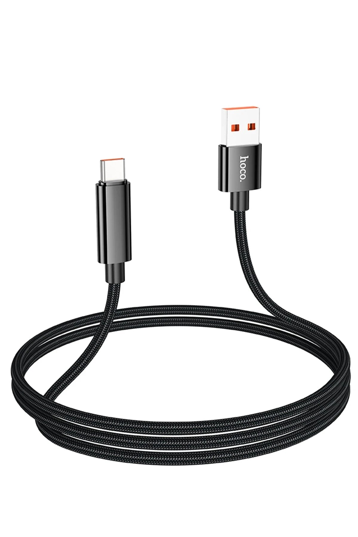 Hoco. U125 1.2M Benefit USB to Type-C Şarj Data Kablosu - Siyah