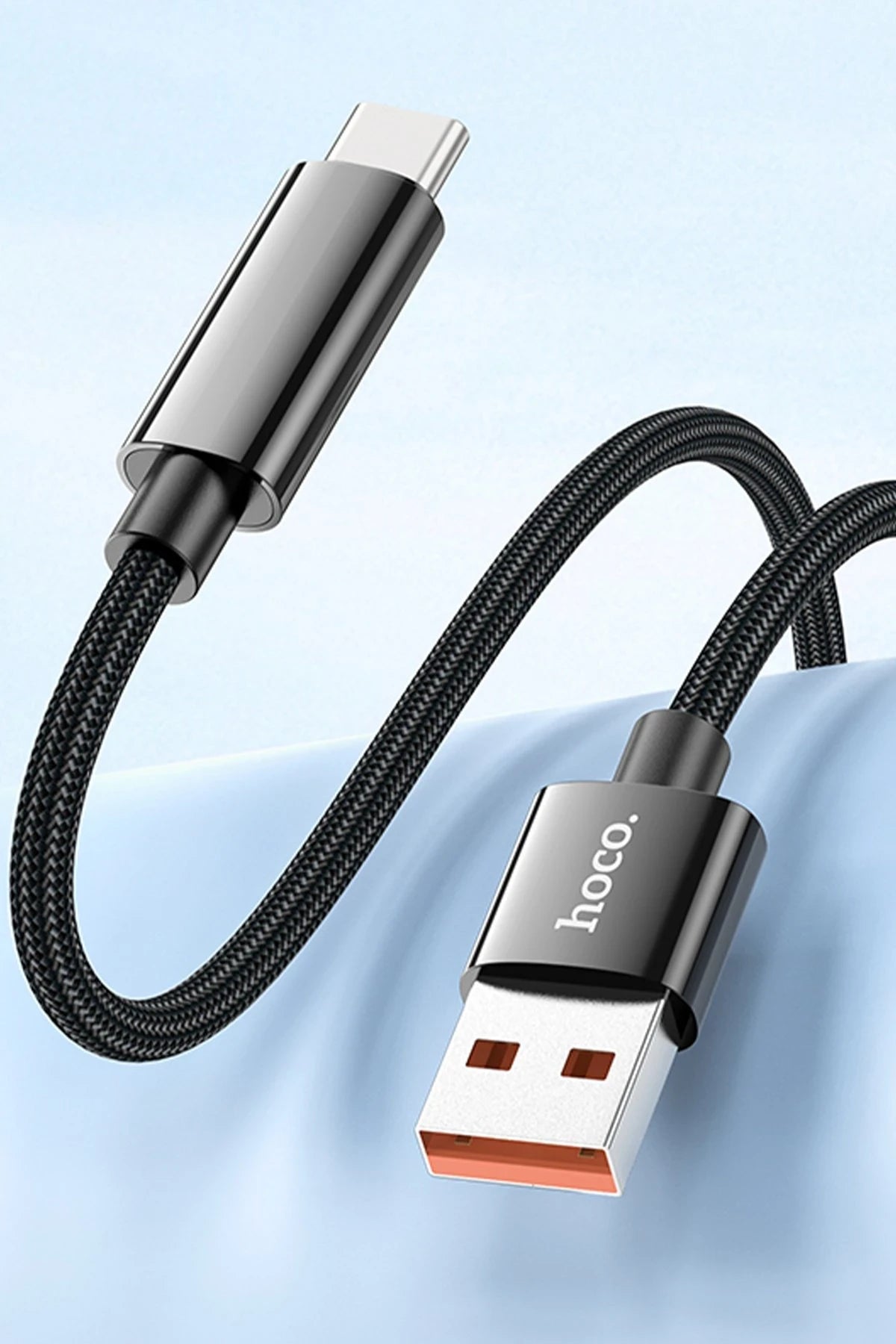 Hoco. U125 1.2M Benefit USB to Type-C Şarj Data Kablosu - Siyah