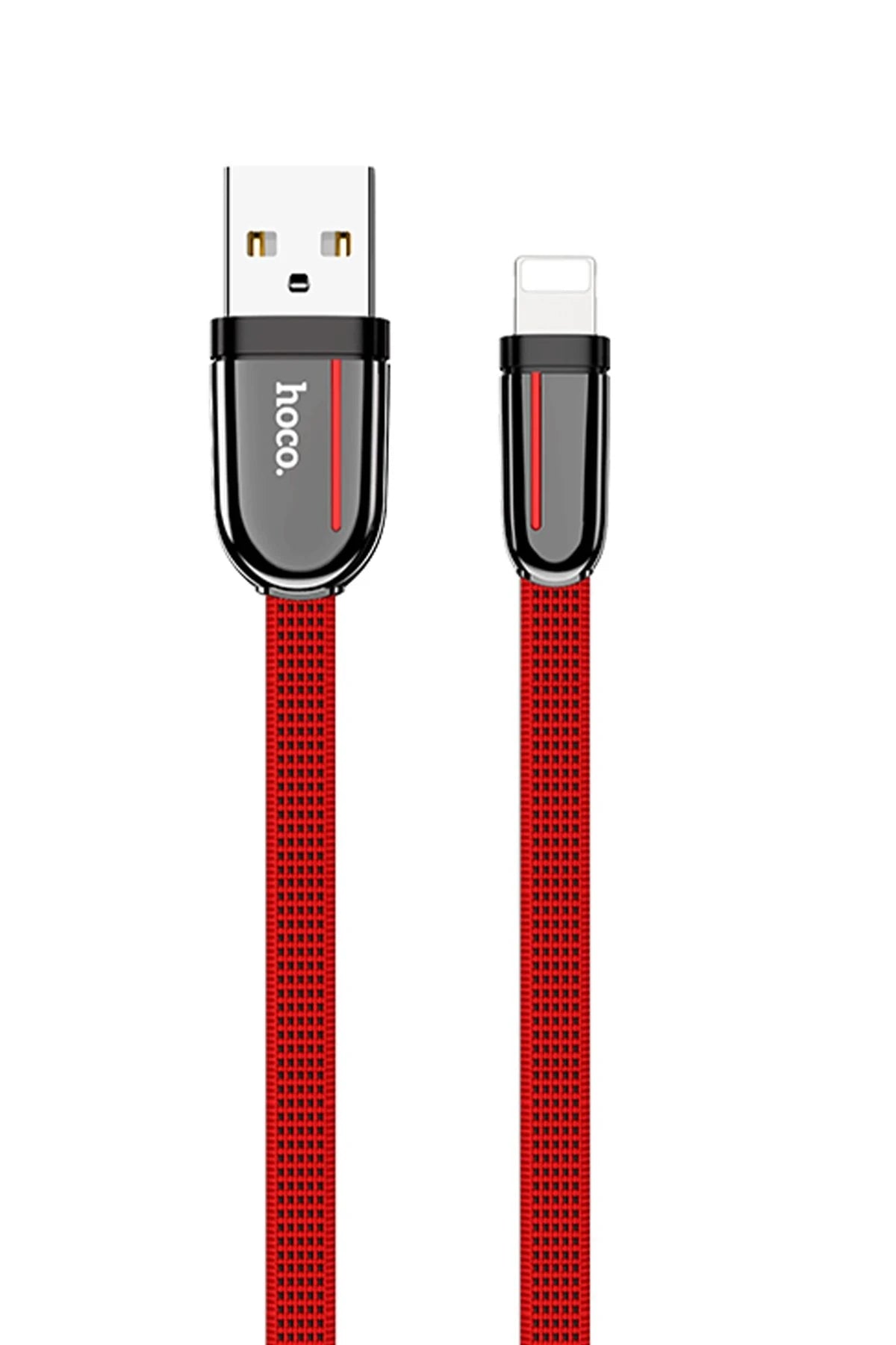 Hoco. U74 USB to Lightning Şarj Data Kablosu - Kırmızı