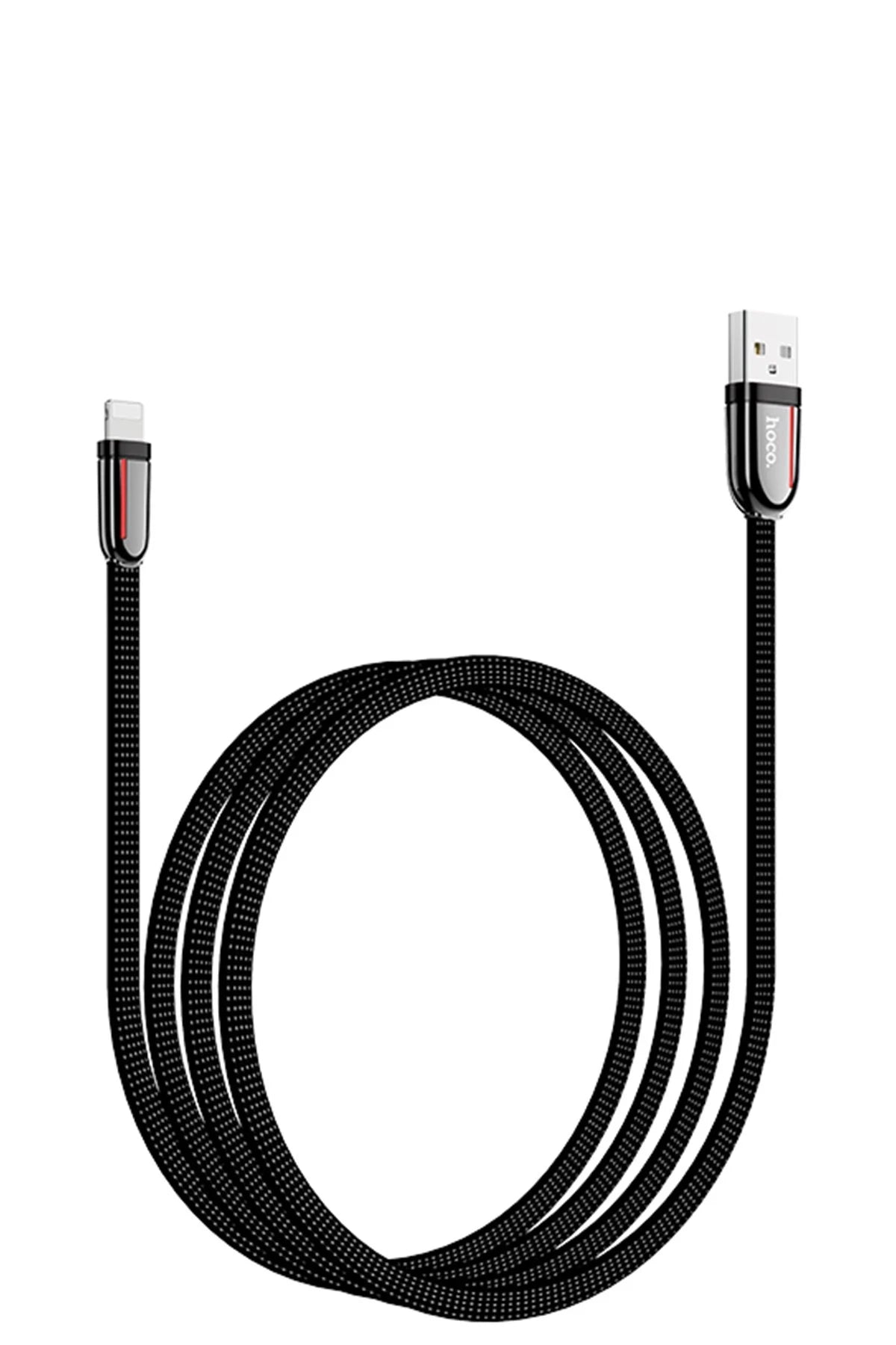 Hoco. U74 USB to Lightning Şarj Data Kablosu - Siyah