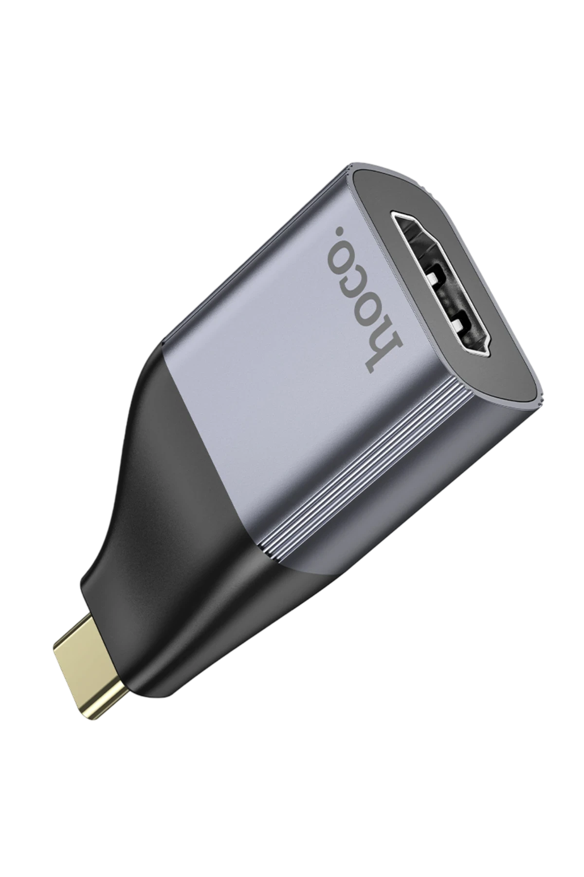 Hoco. UA33 Tak Çalıştır Type-C to HDMI 4K Dönüştürücü - Gri