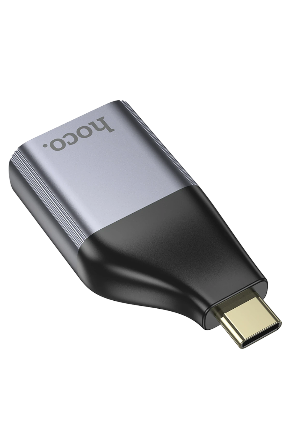 Hoco. UA33 Tak Çalıştır Type-C to HDMI 4K Dönüştürücü - Gri