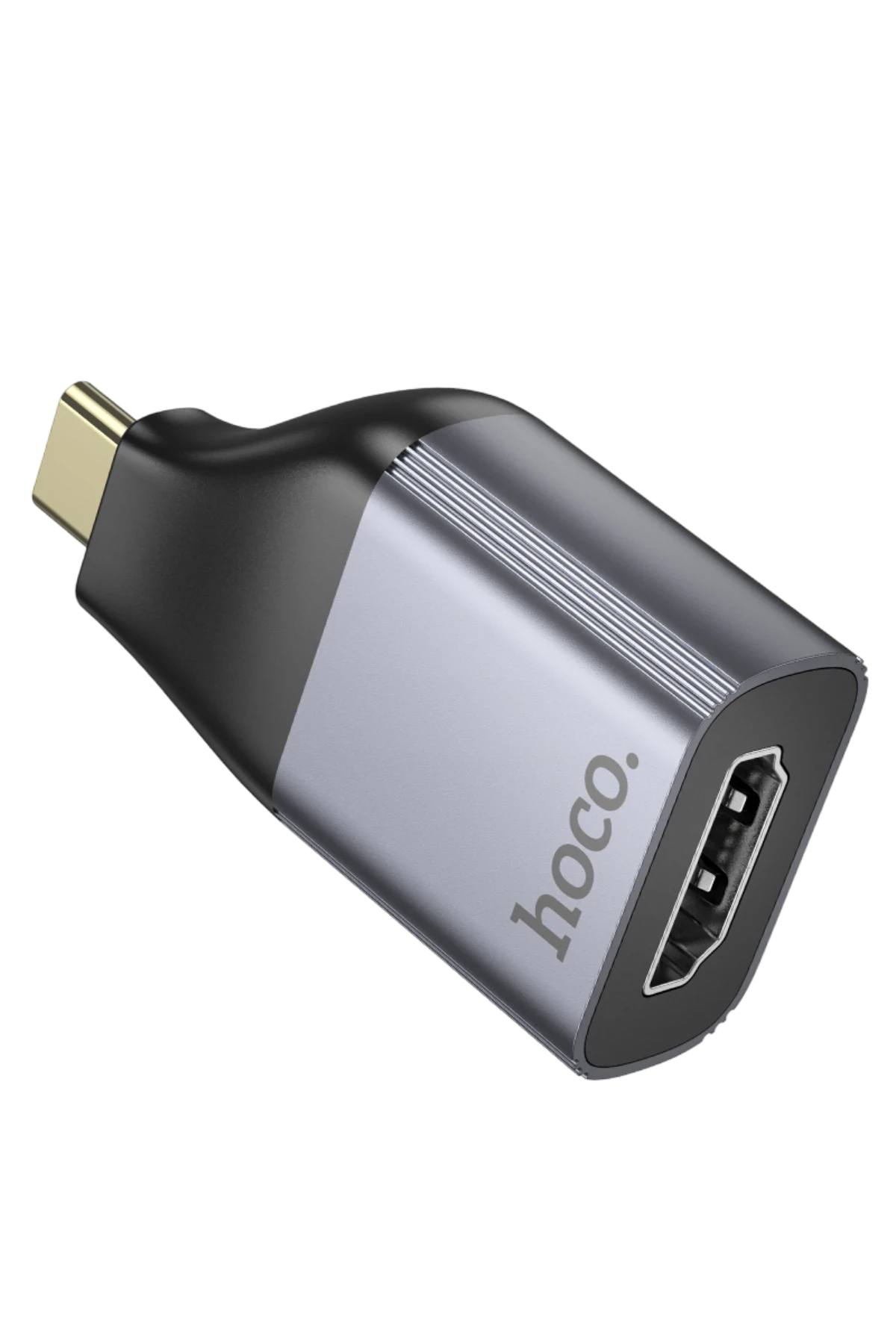 Hoco. UA33 Tak Çalıştır Type-C to HDMI 4K Dönüştürücü - Gri